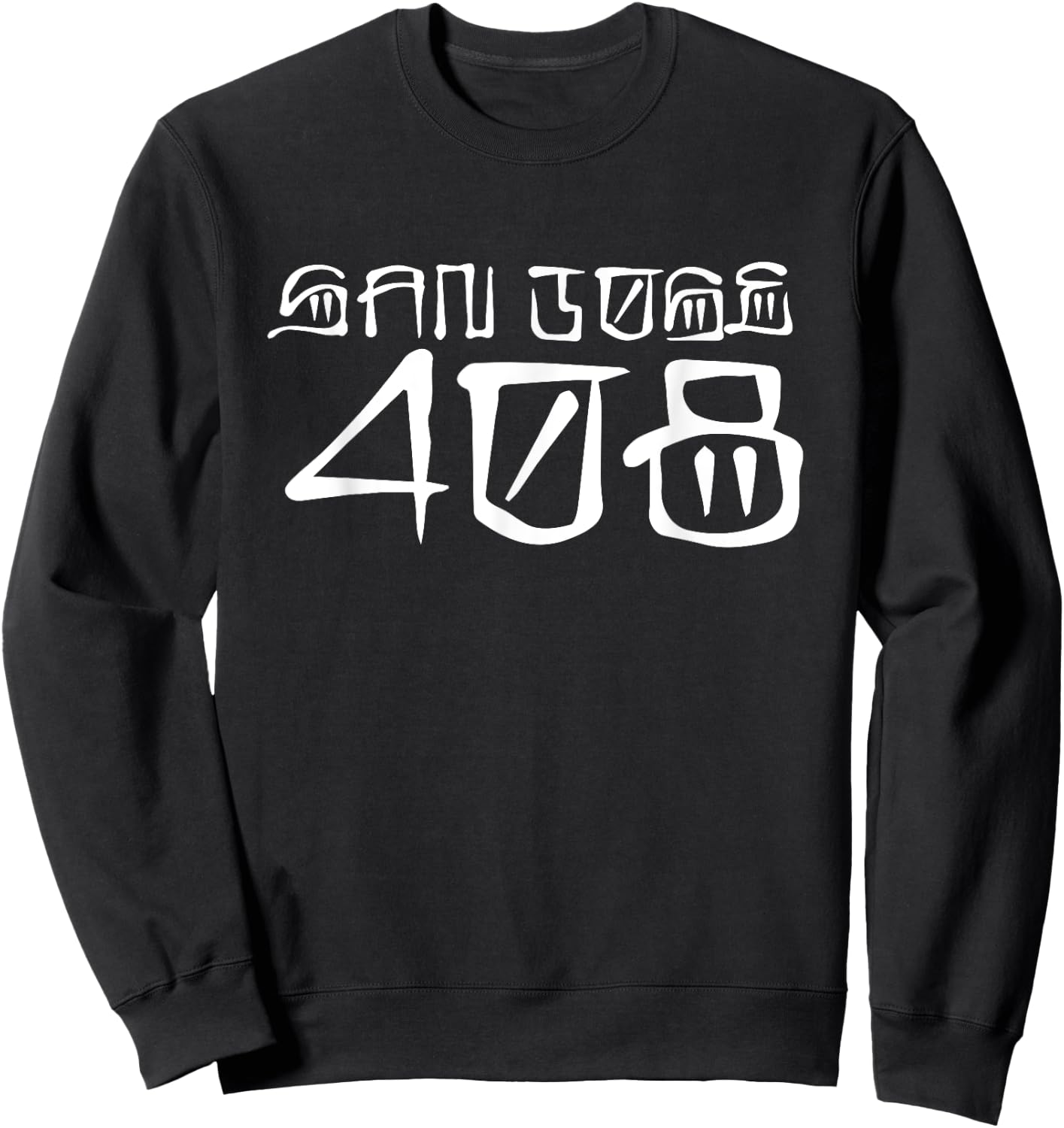 San Jose, SJ, 408, San Jose Pride, San Jo, Old School Cholo Sweatshirt - Sweatshirt | Black