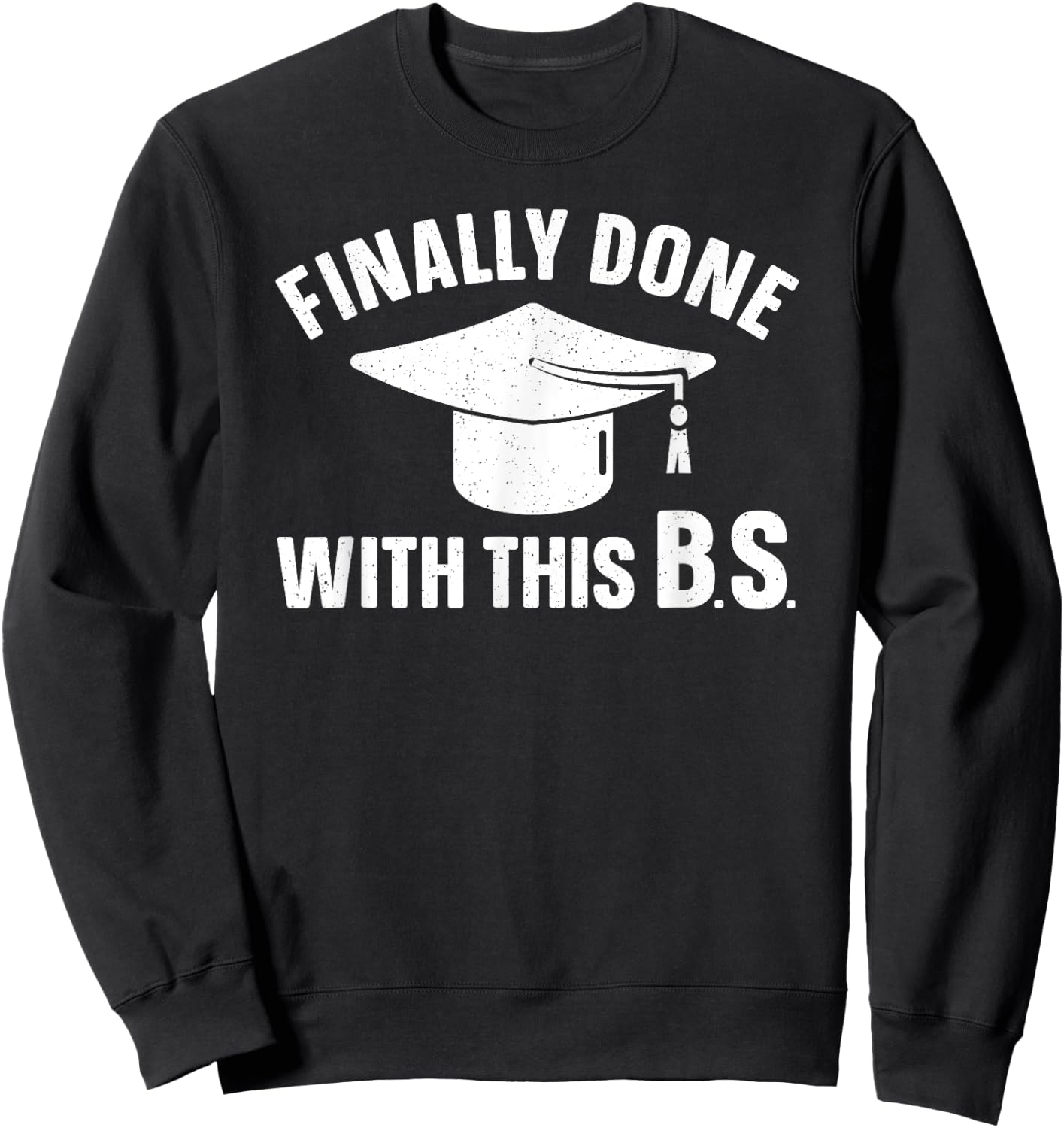 Graduation Art Women Bachelor Of Science Graduation Sweatshirt - Sweatshirt | Black