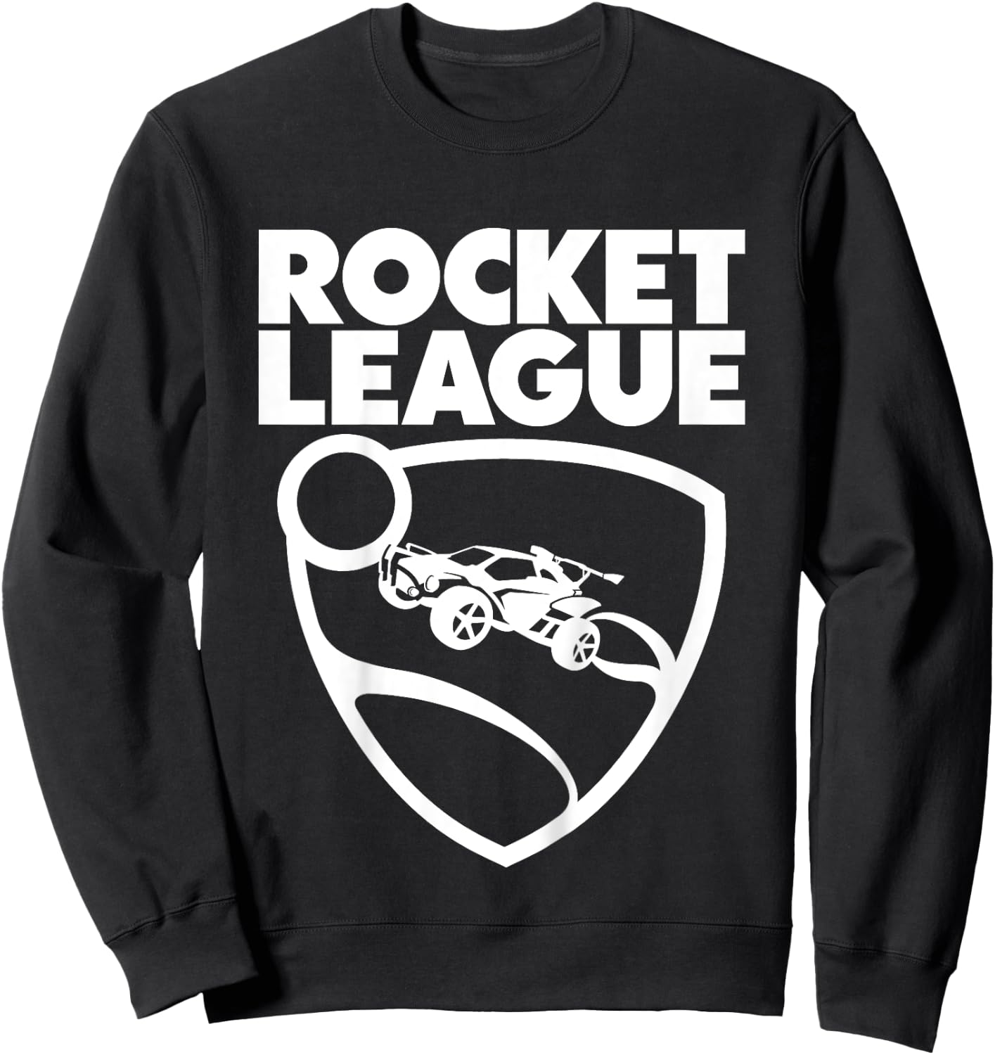 Children's Text Rocket League with Logo Children's Sweatshirt - Sweatshirt | Black