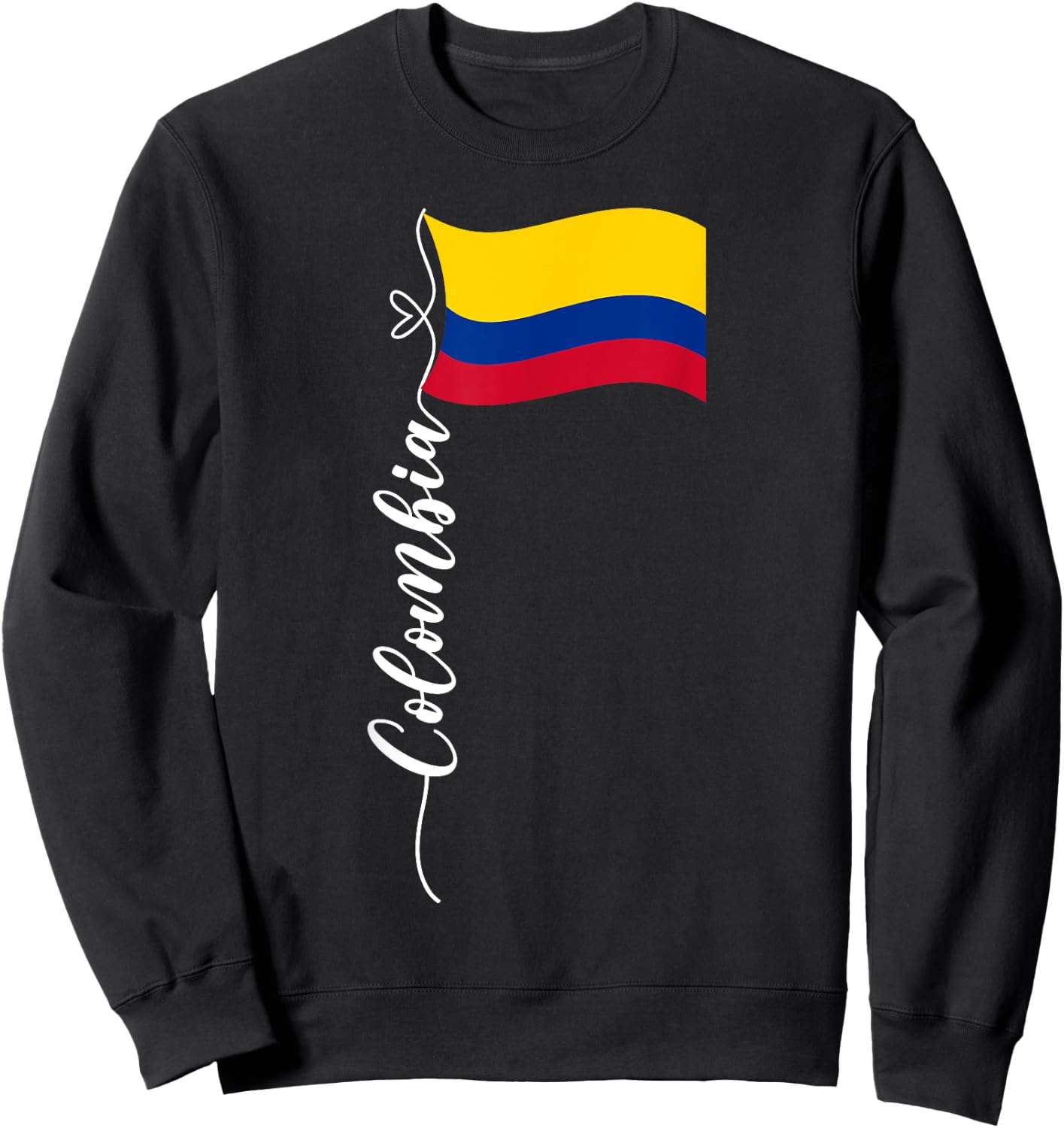 Colombian Flag Colombia National Hispanic Heritage Month Sweatshirt - Sweatshirt | Black