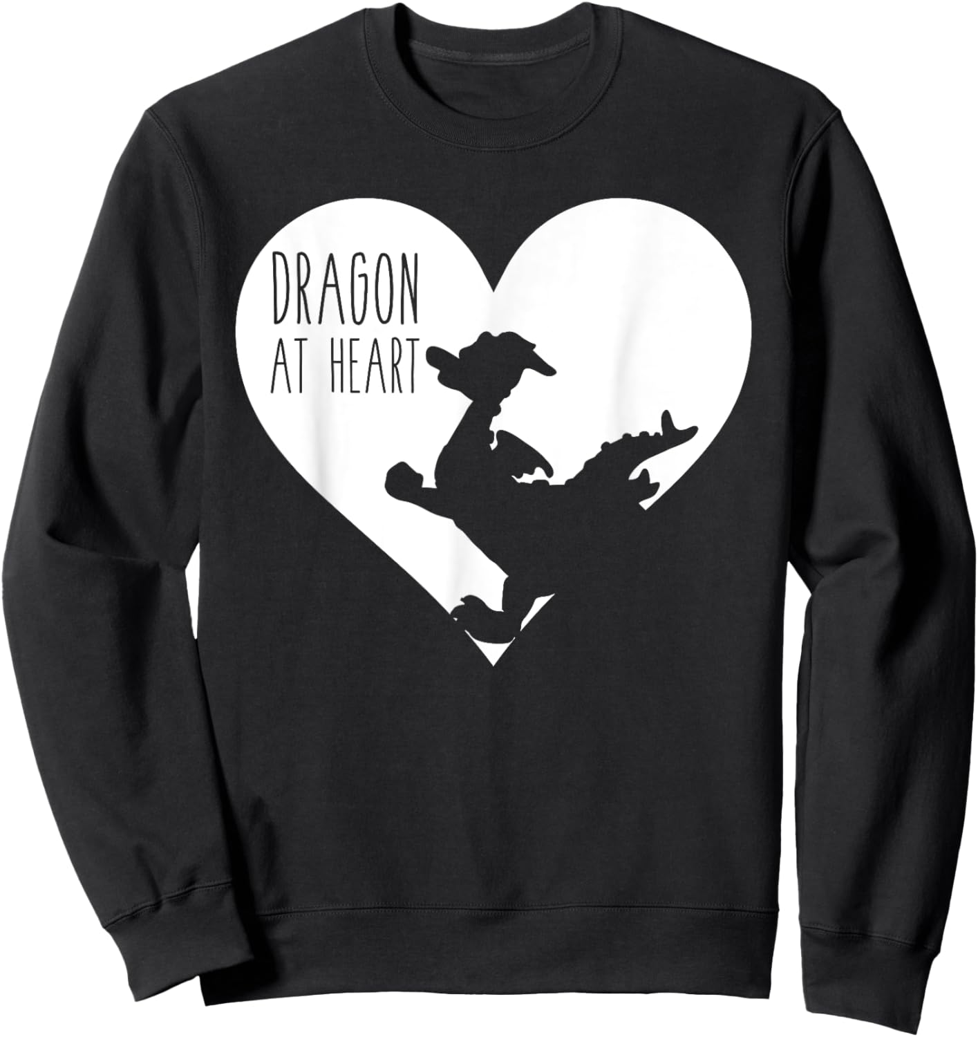 Dragon At Heart Sweatshirt - Sweatshirt | Black