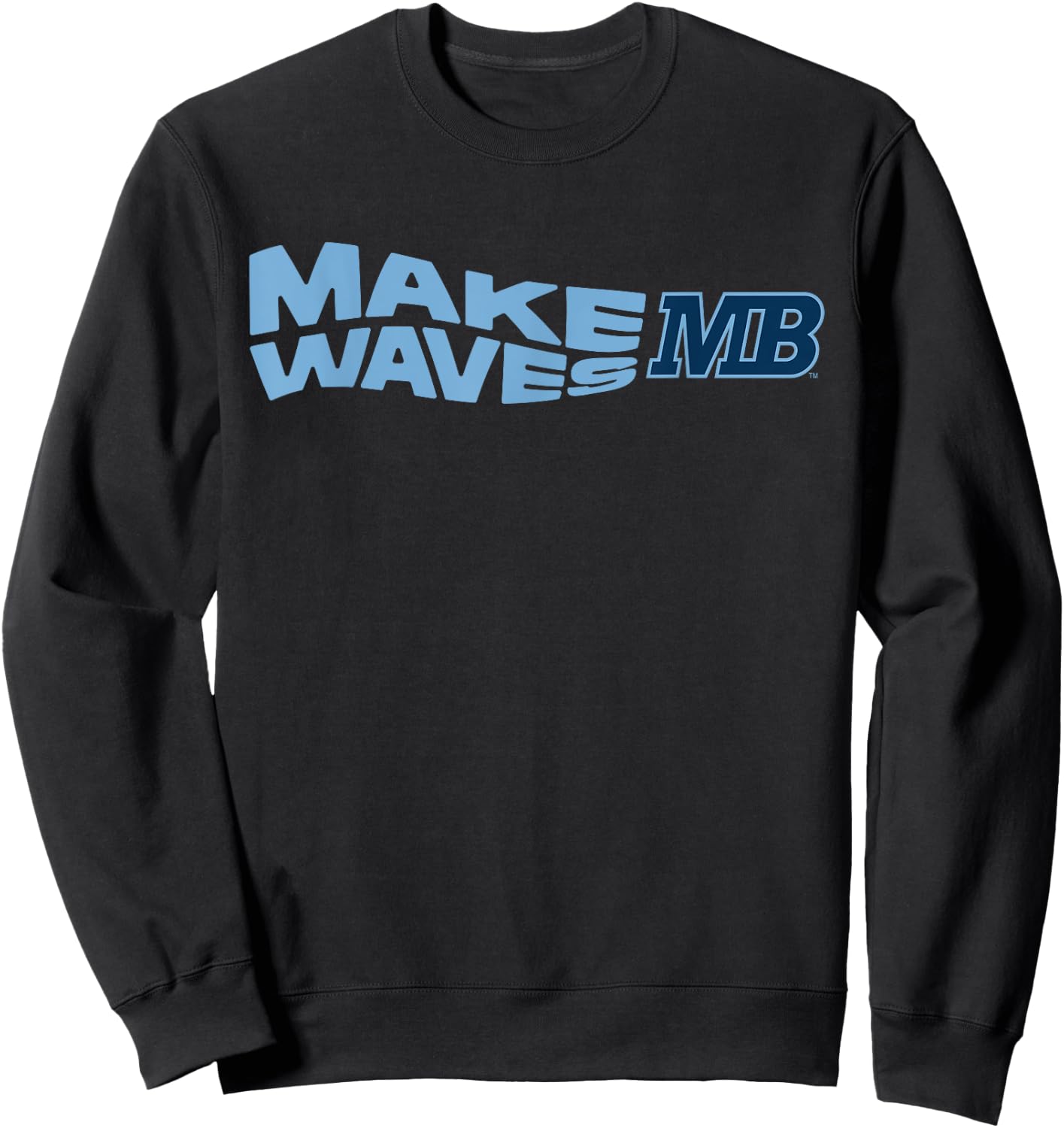 Cal State Monterey Bay Make Waves Logo Sweatshirt - Sweatshirt | Black