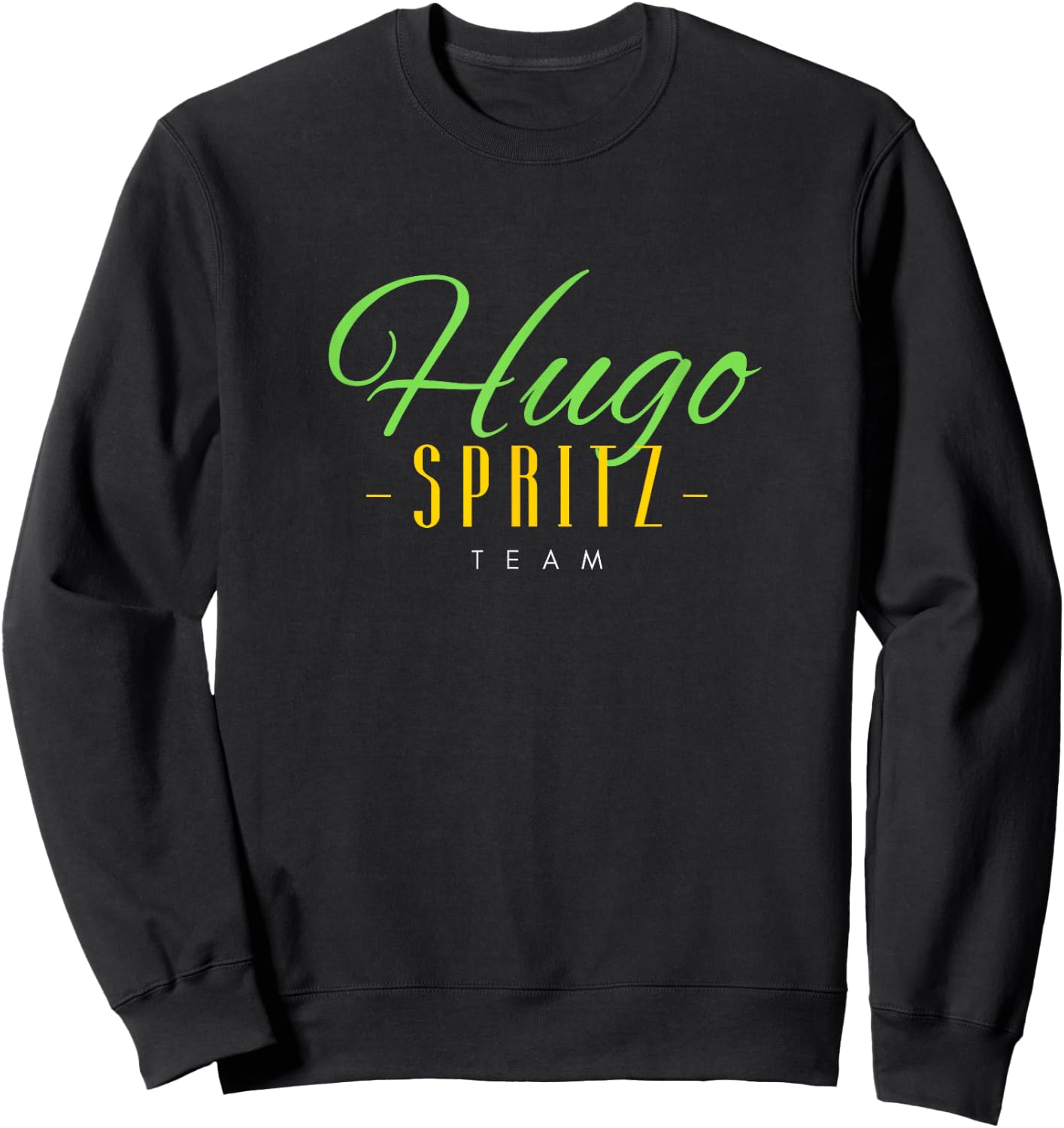 Hugo Spritz Team Elderberry Summer Sparkling Prosecco Cocktail Sweatshirt - Sweatshirt | Black