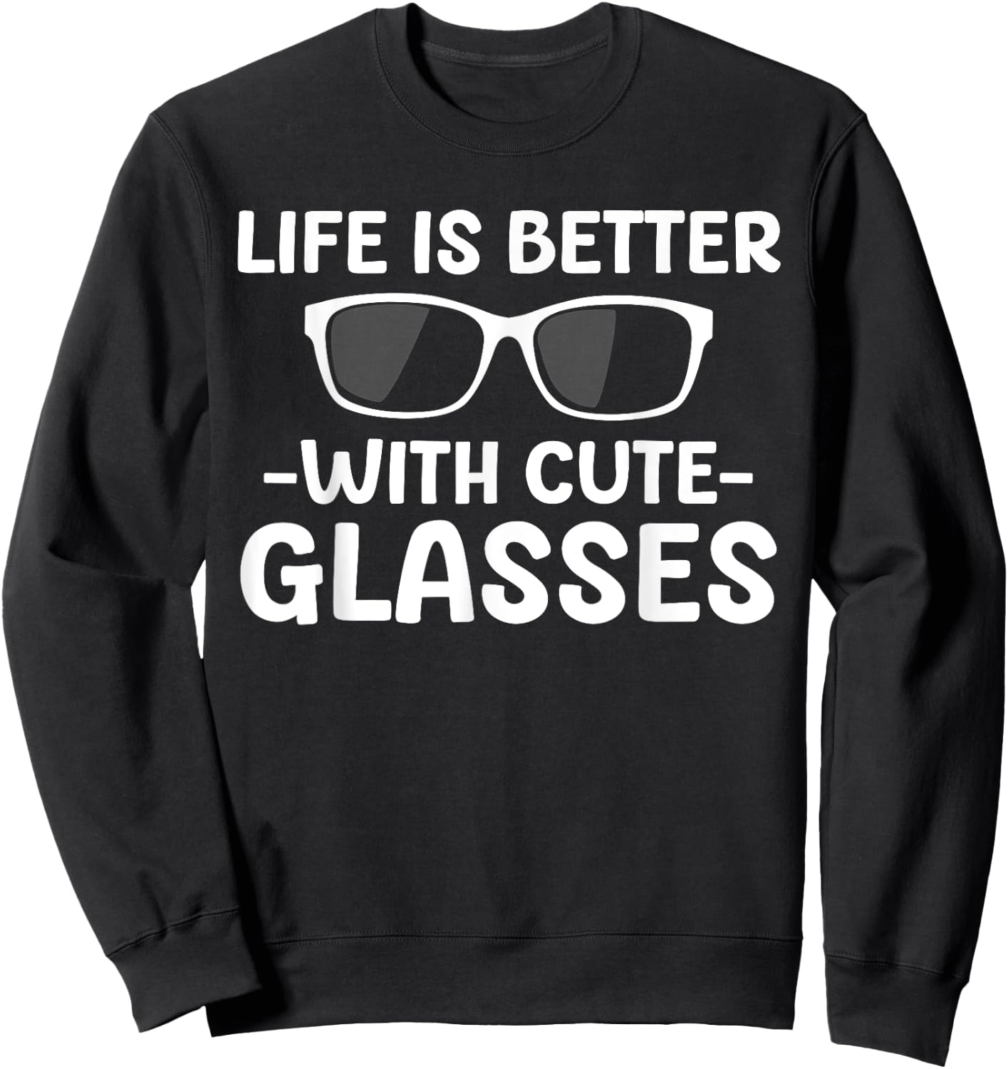 Cute Optician Art Women Optometrist Eyewear Optician Sweatshirt - Sweatshirt | Black