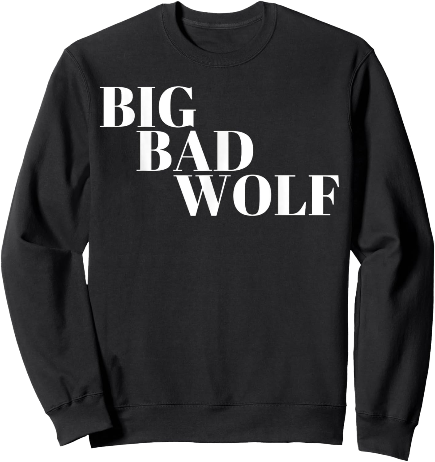 Big Bad Wolf White Sweatshirt - Sweatshirt | Black