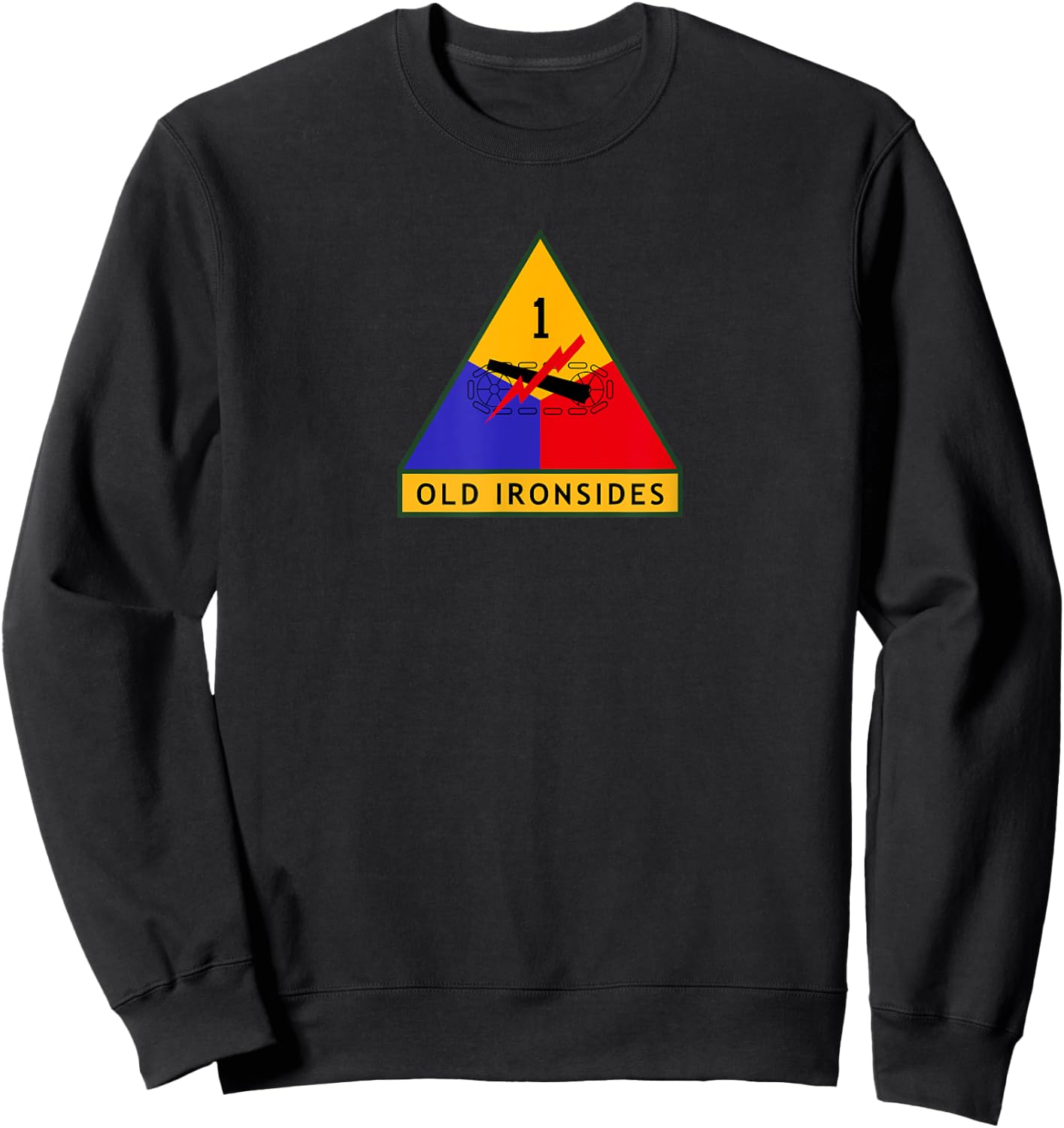 1st Armored Division Shirt Army WWII Old Ironsides Sweatshirt - Sweatshirt | Black