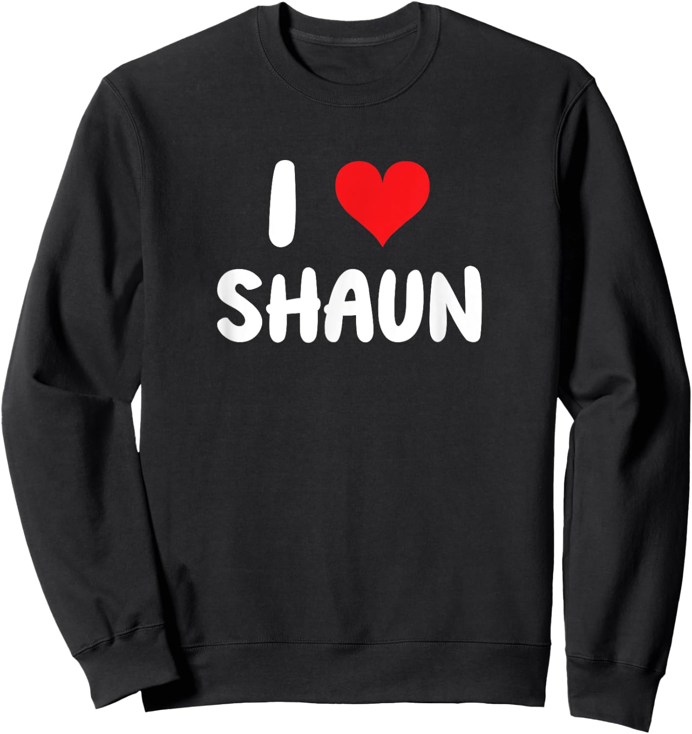I Love Shaun - Cœur Sweatshirt - Sweatshirt | Black