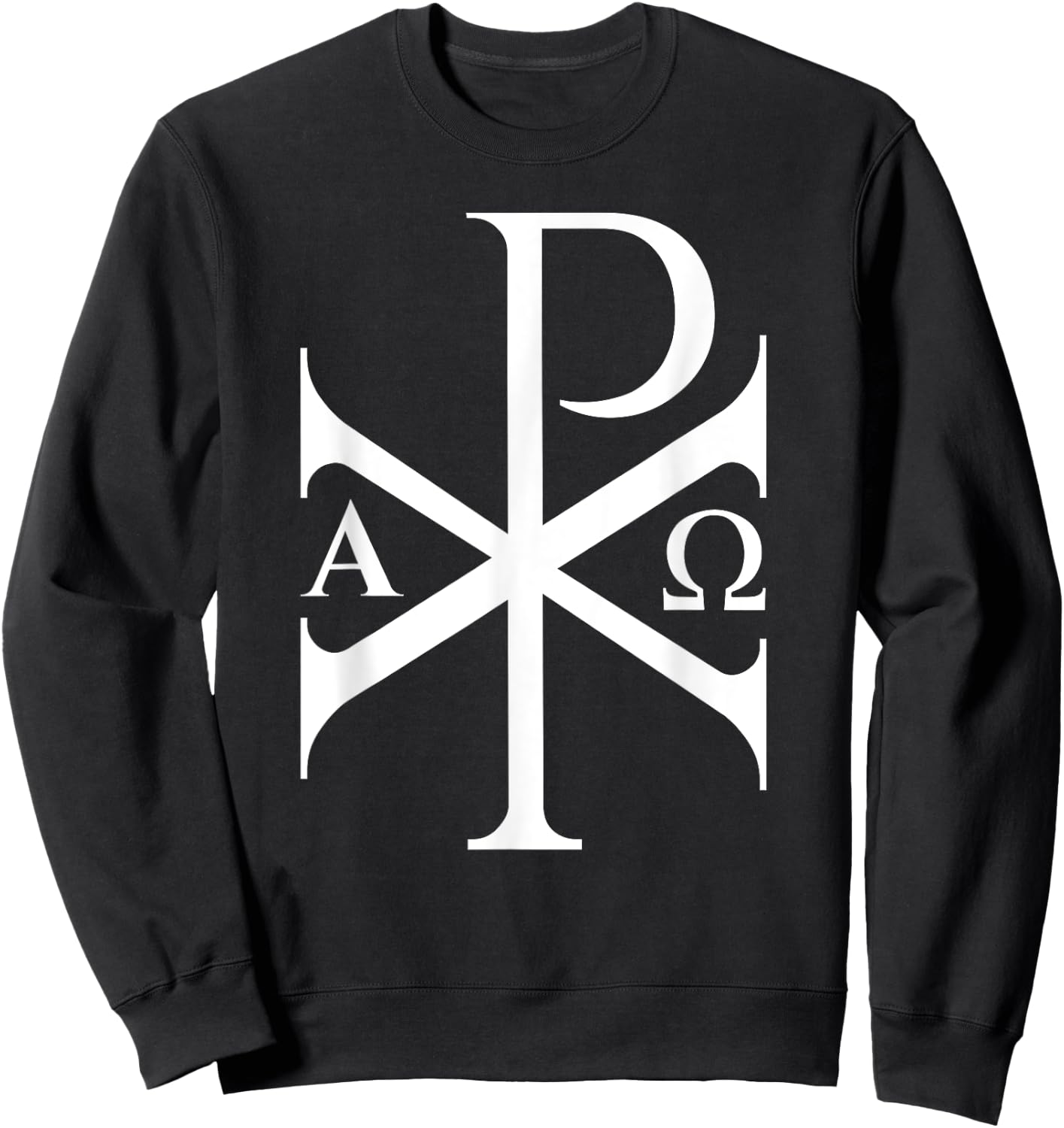 Chi Rho Alpha Omega Byzantine and Christian History Sweatshirt - Sweatshirt | Black