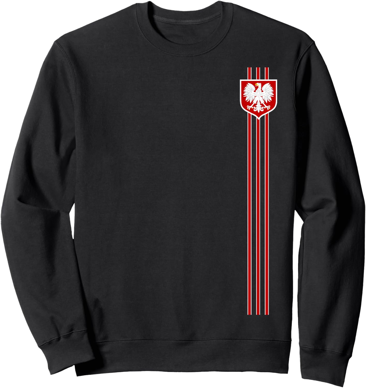 Poland For Gift Poland Poland Warsaw Flag , Black, S Sweatshirt - Sweatshirt | Black