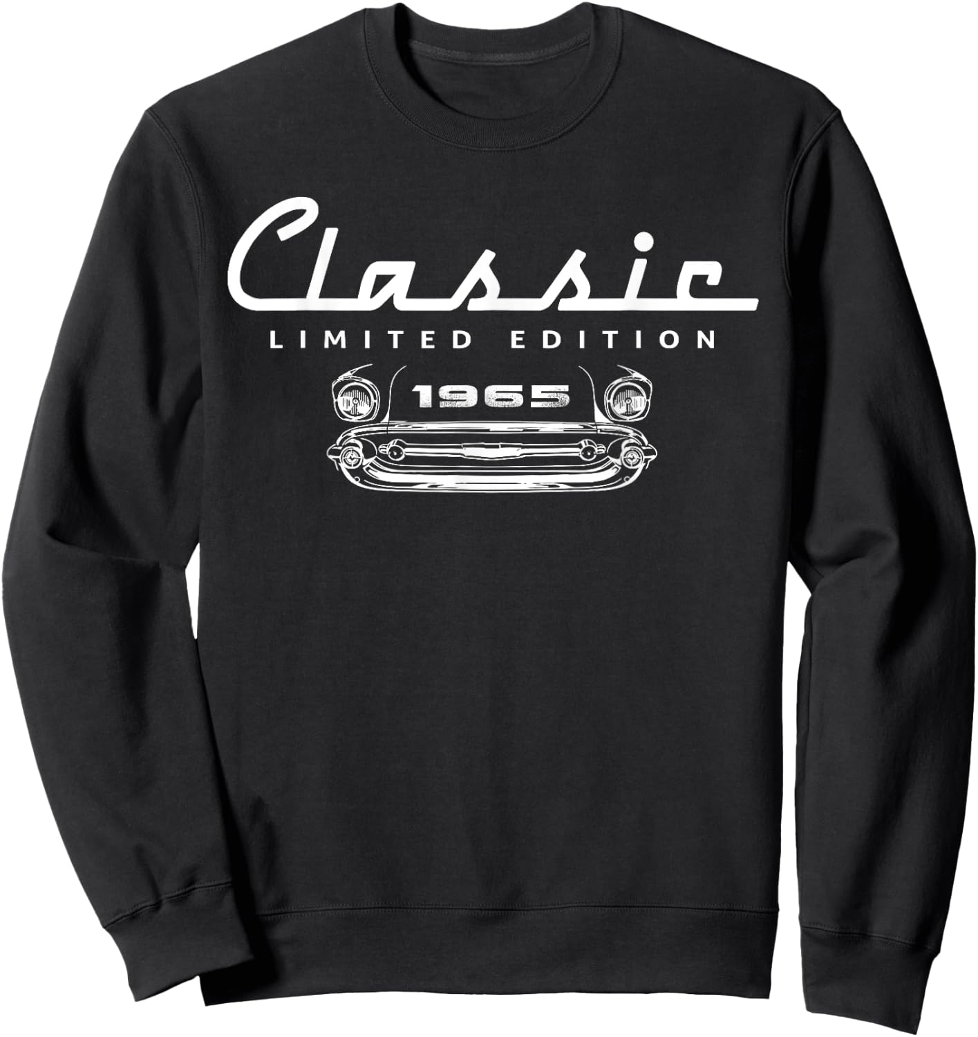 60 Year Old Limited Edition 1965 Classic Car 60th Birthday Sweatshirt - Sweatshirt | Black