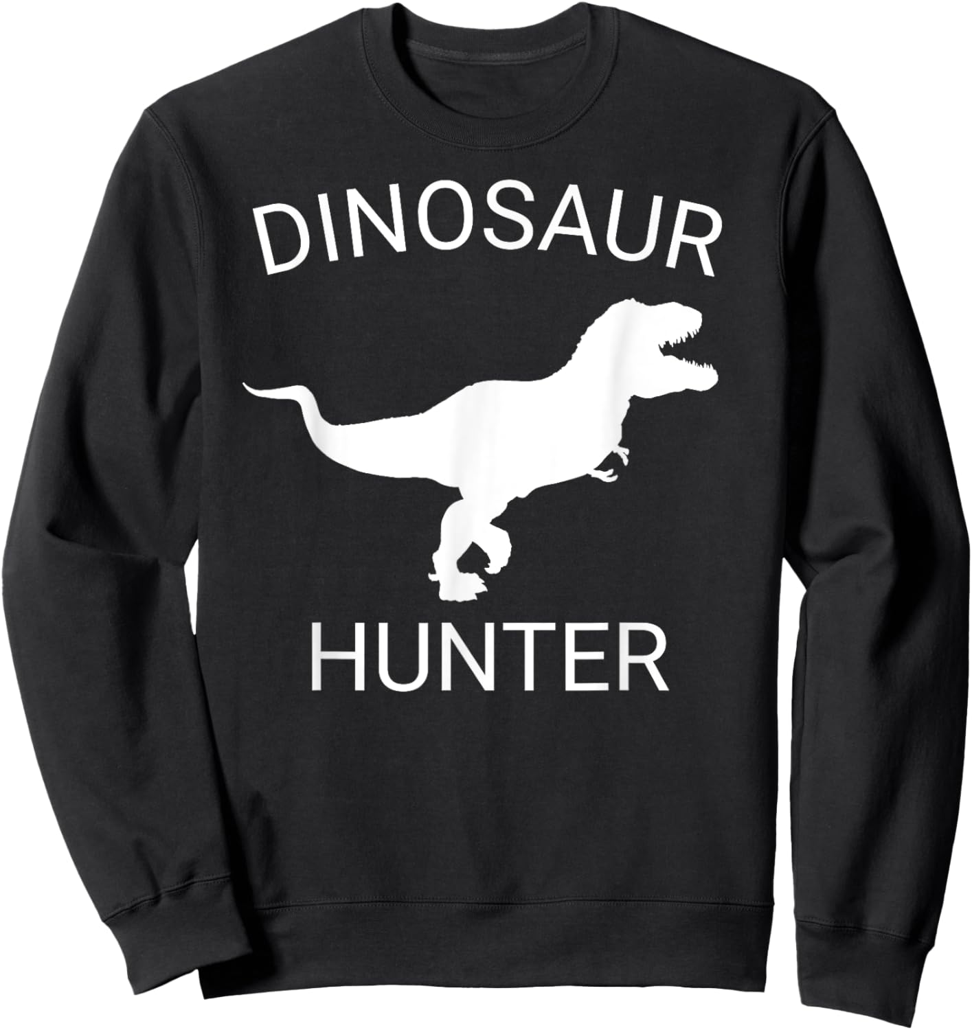 Dinosaur Hunter T-Rex Sweatshirt - Sweatshirt | Black
