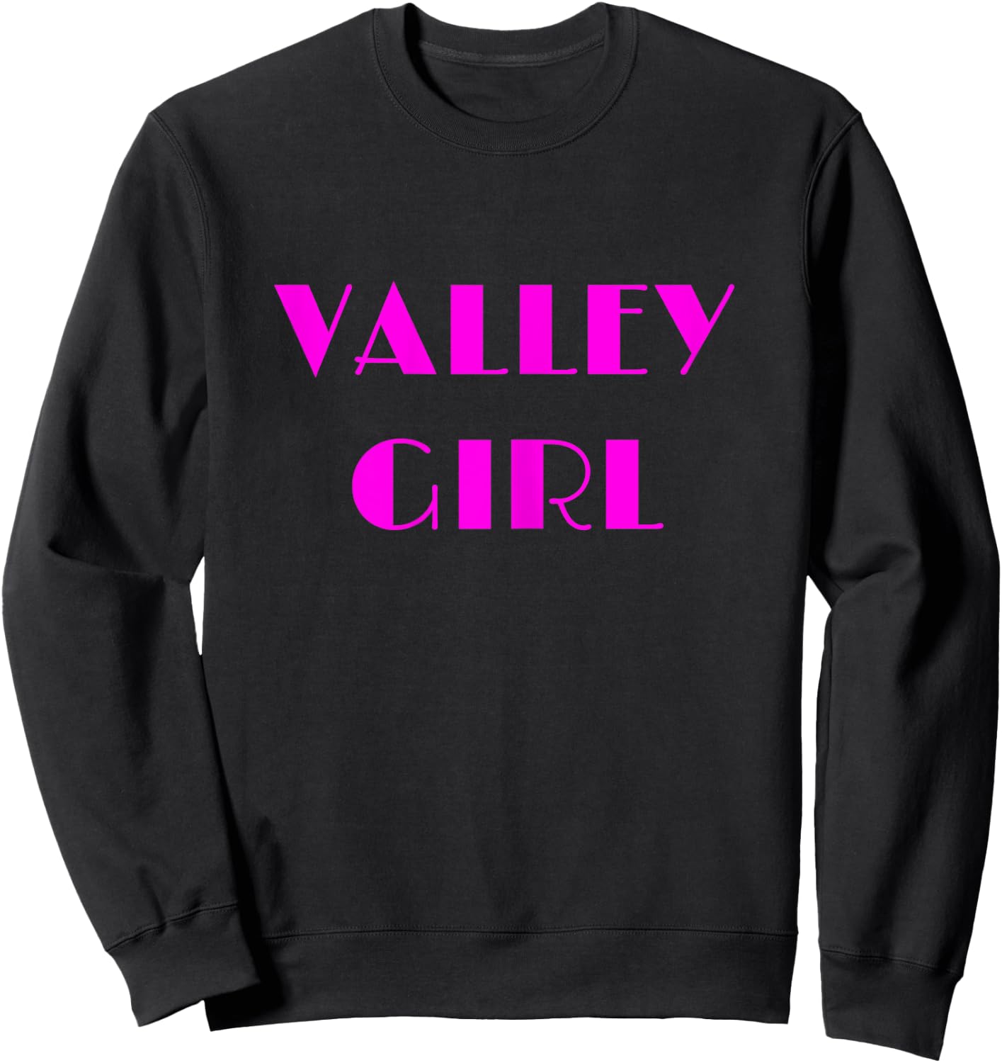 Retro California Valley Girl Sweatshirt - Sweatshirt | Black