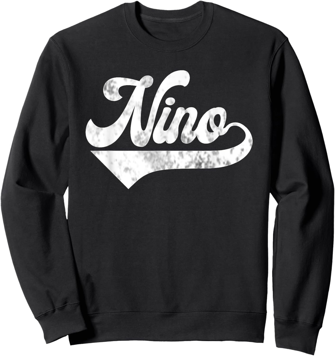 Nino Vintage Retro Father's Day for Papa Godfather Sweatshirt - Sweatshirt | Black