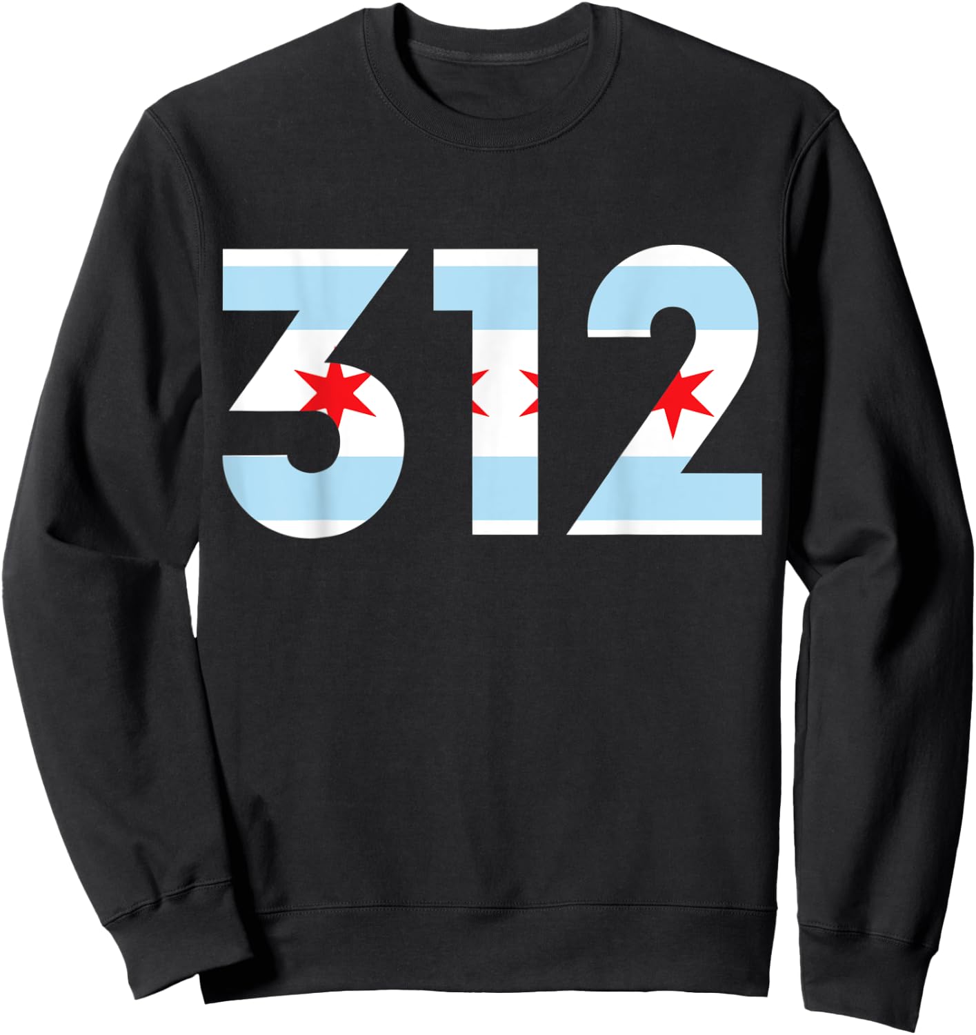Code Zone 312 Drapeau de Chicago Sweatshirt - Sweatshirt | Black