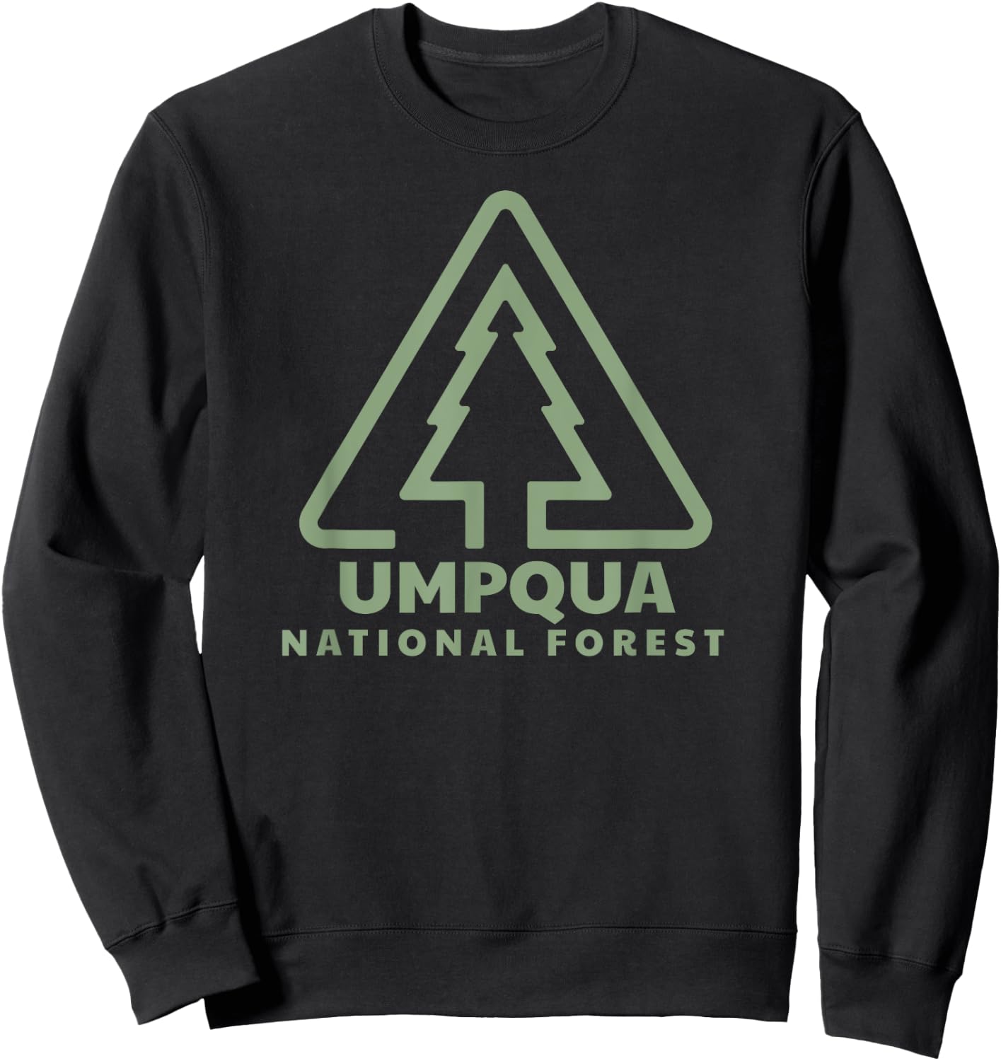 Umpqua National Forest Oregon Trail Head Sweatshirt - Sweatshirt | Black