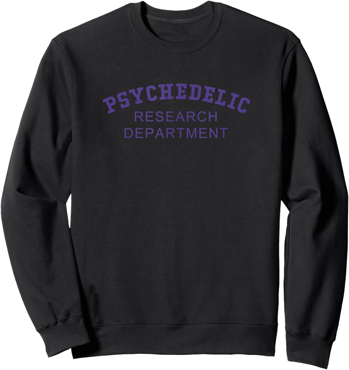 Psychedelic Research Department - Novelty Lab Print Sweatshirt - Sweatshirt | Black