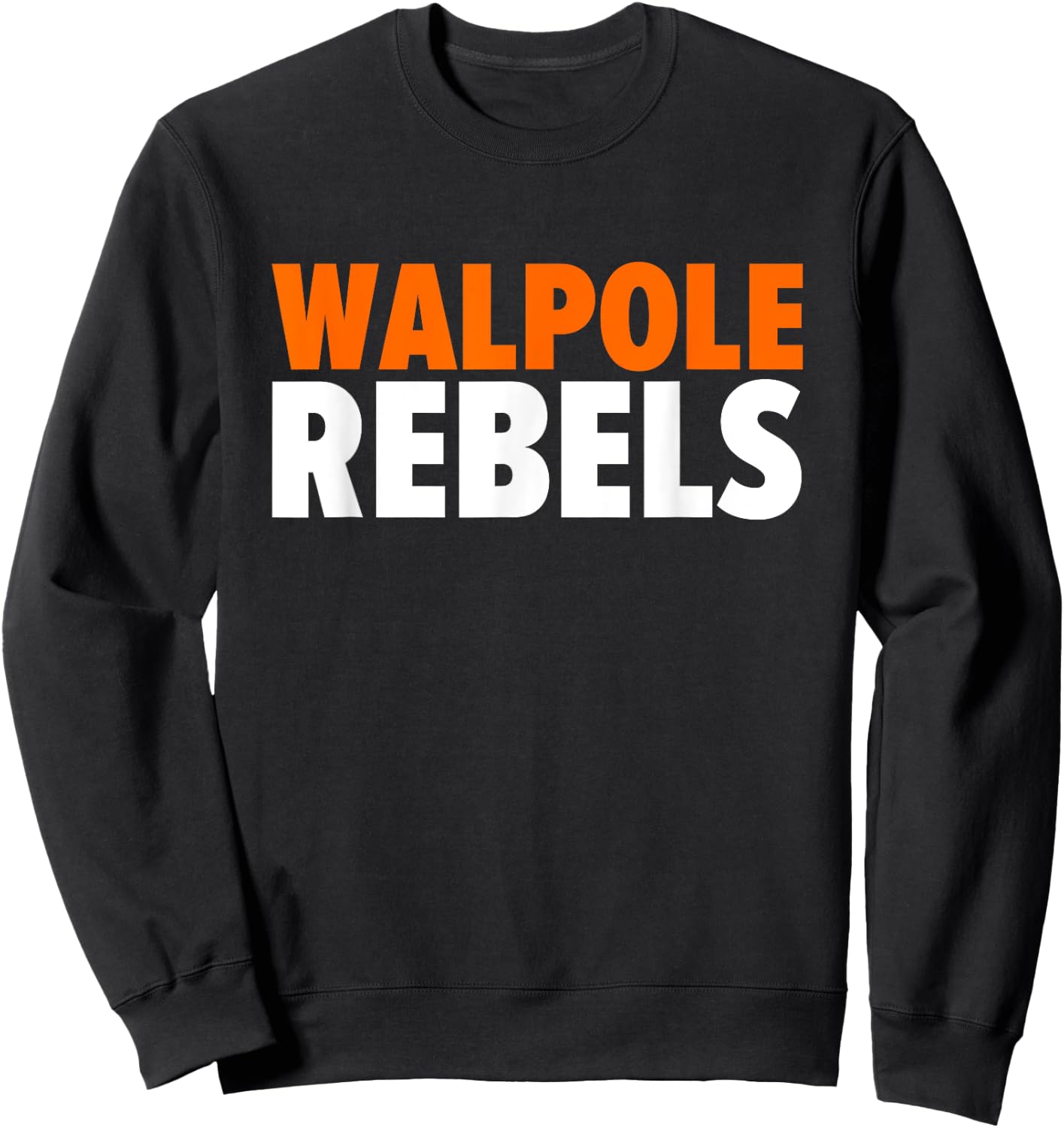 Walpole Rebels Bold Sweatshirt - Sweatshirt | Black