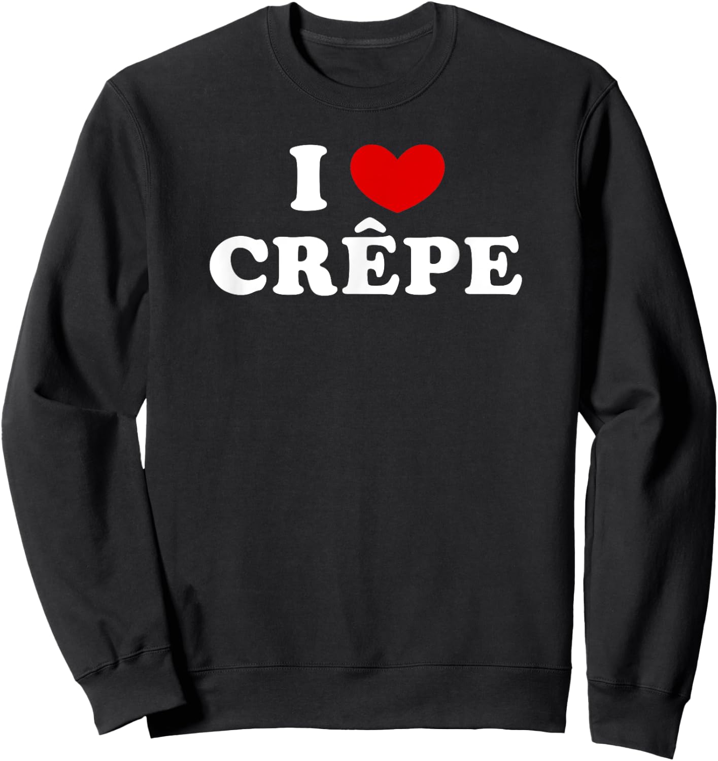I love pancakes, I like pancakes , Black, S Sweatshirt - Sweatshirt | Black