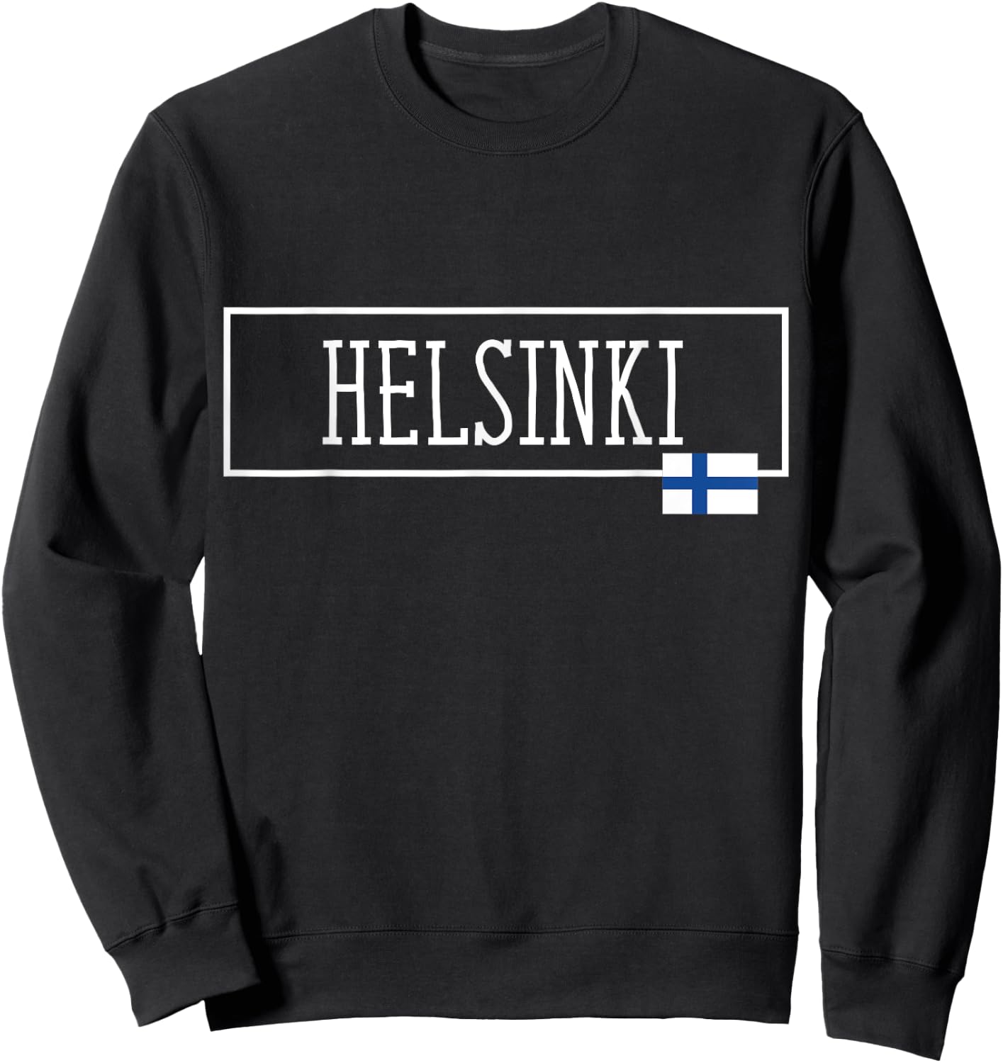 Helsinki Finlande Country Family Trip Suomalaiset Voyage Homme Sweatshirt - Sweatshirt | Black