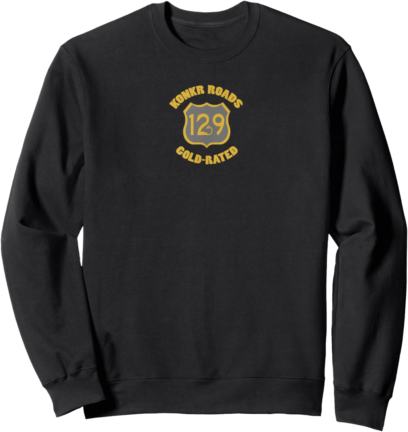 "Gold Rated" US129 The Dragon Tail of Deals Gap 2-Sided Sweatshirt - Sweatshirt | Black