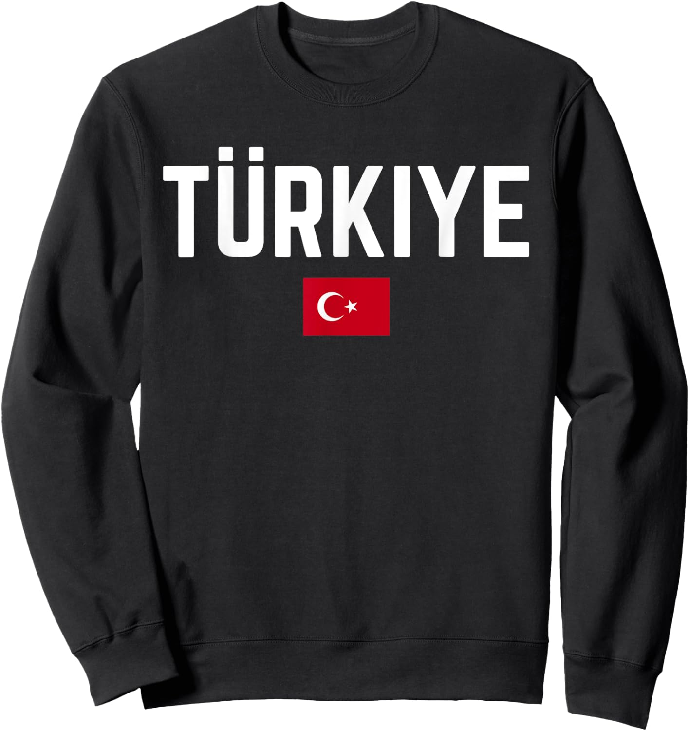 TÜRKIYE TÜRKEI Flagge | Damen Herren Kinder TÜRKEI Sweatshirt - Sweatshirt | Black