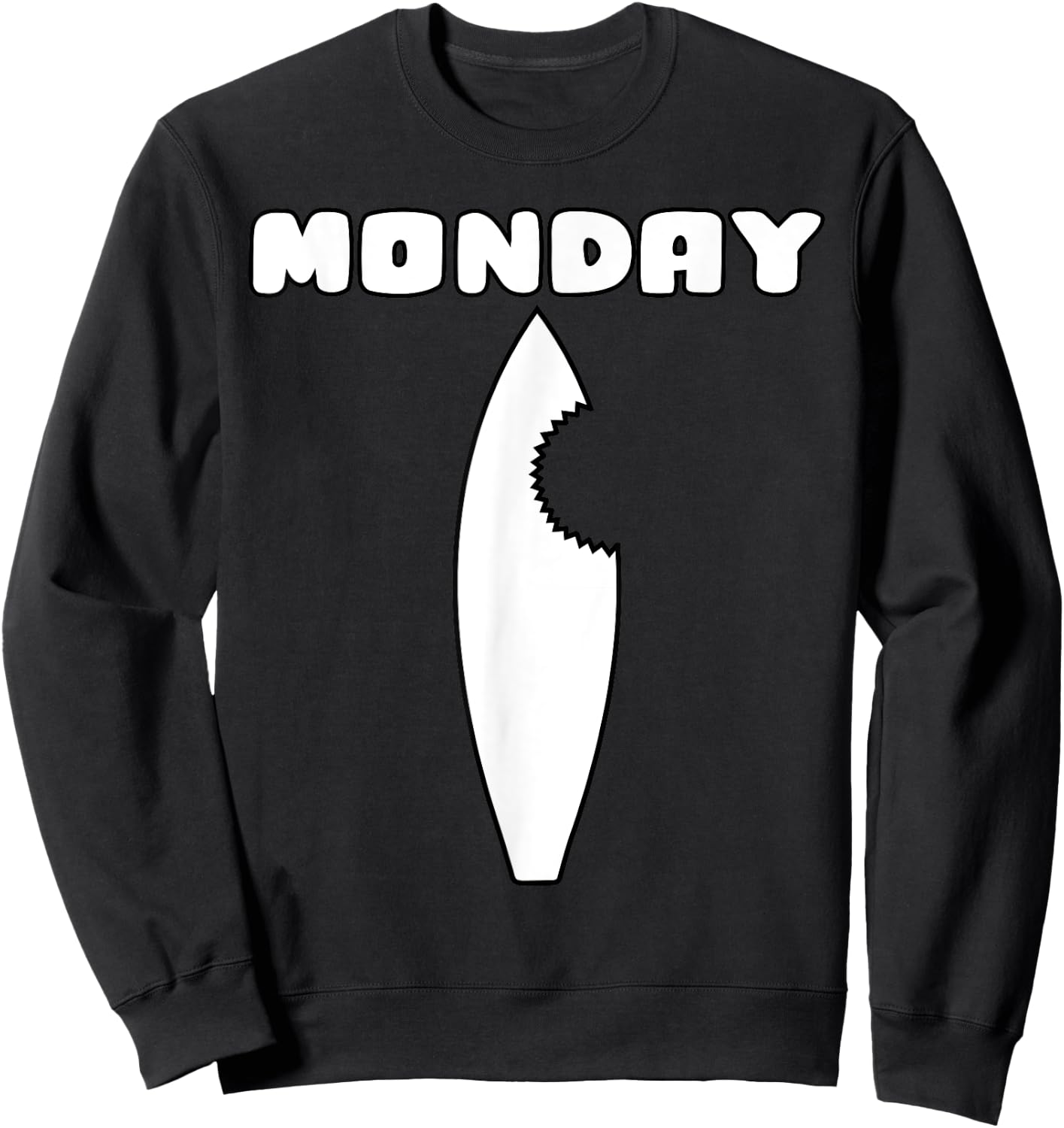 Days of the Week , Costume, Shark Sweatshirt - Sweatshirt | Black