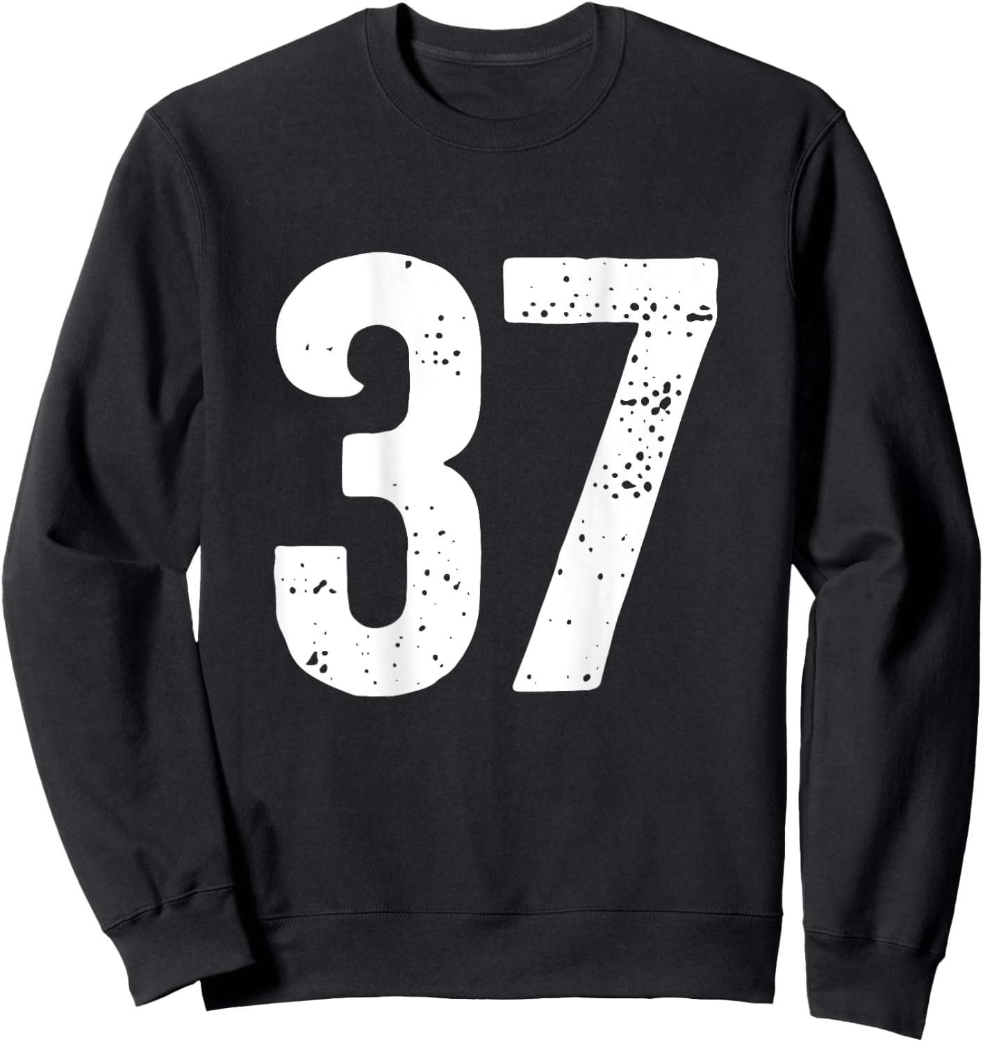 Nummer 37 auf der Rückseite Sweatshirt - Sweatshirt | Black