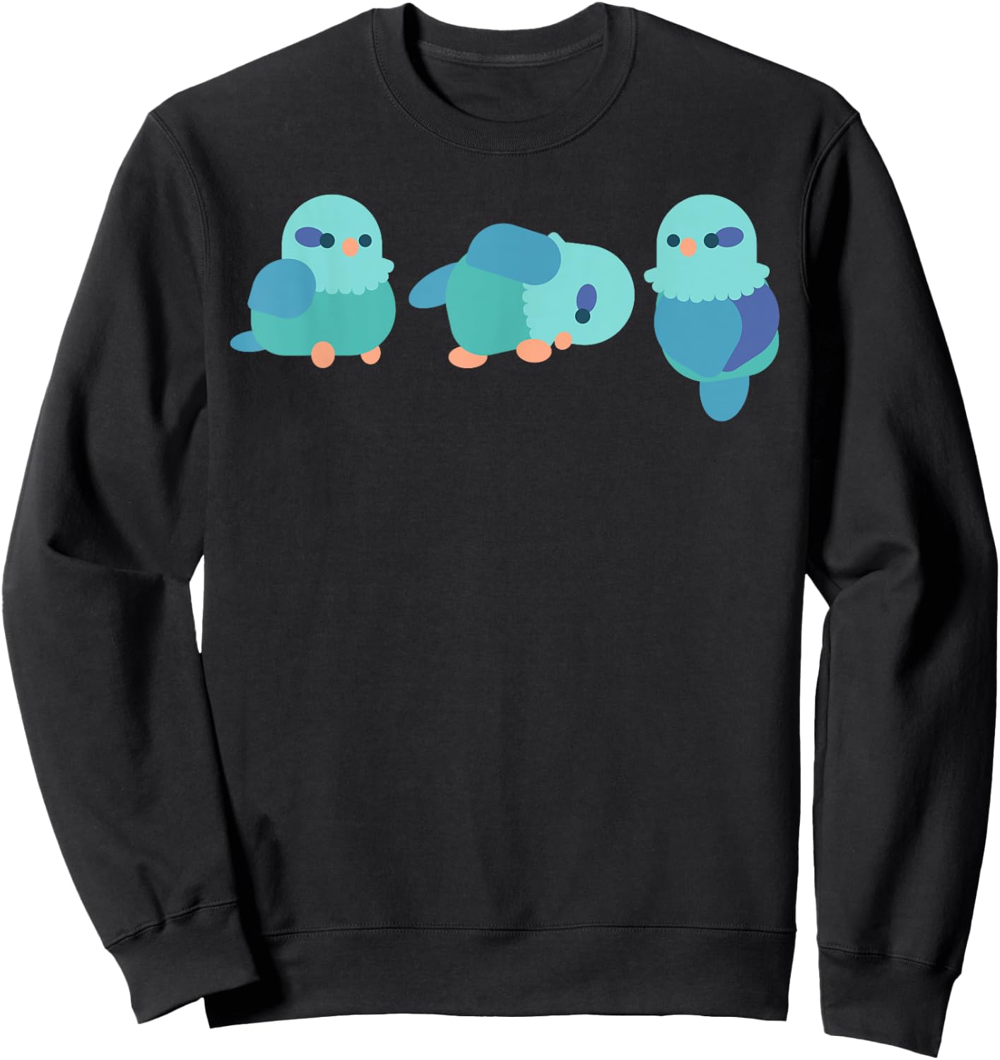 Parrotlet Bird Chibi Enthusiast Birdkeeper Parrot Owner Sweatshirt - Sweatshirt | Black