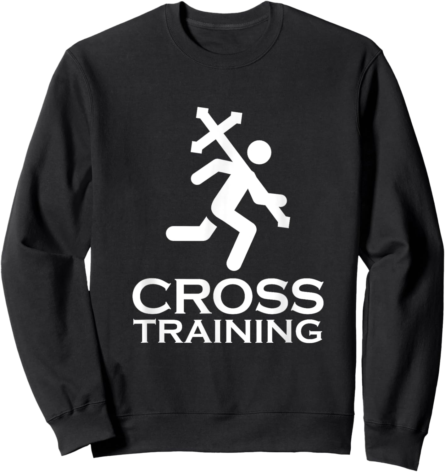 Cross Training Christian Workout Sweatshirt - Sweatshirt | Black