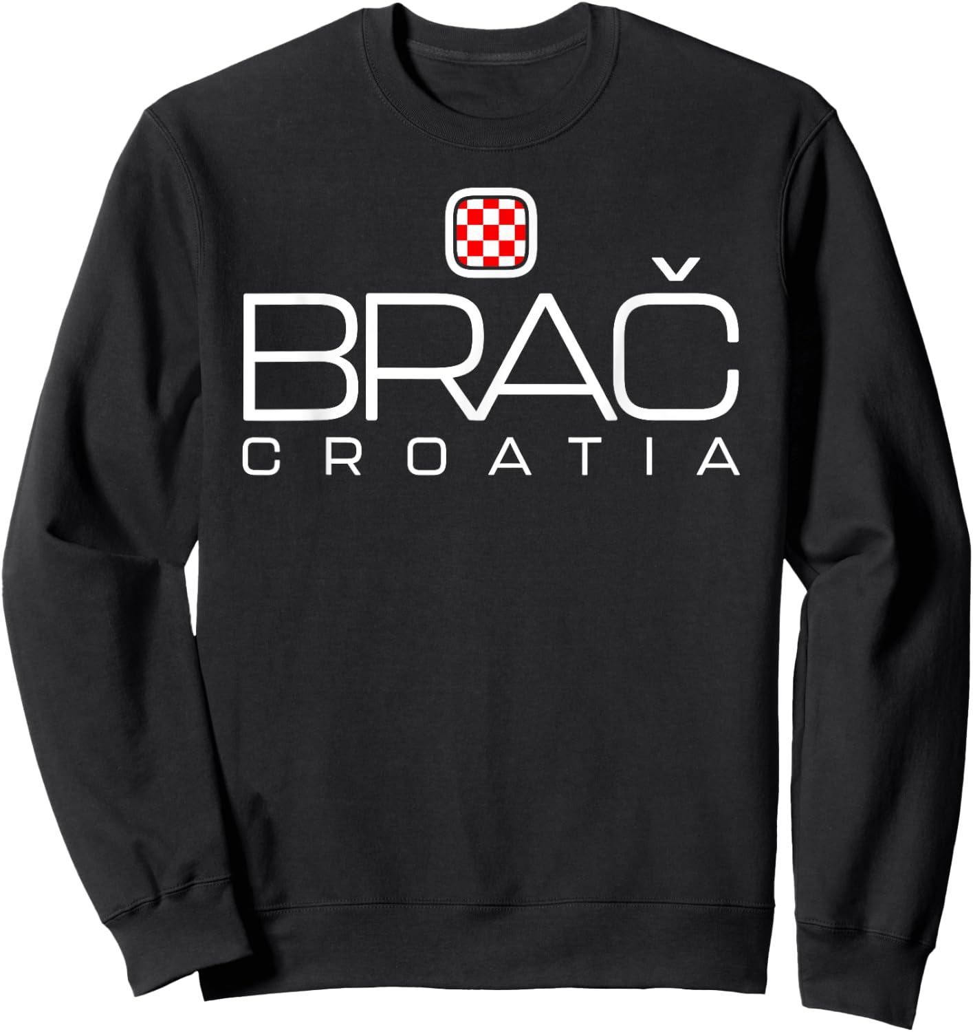 Brac Croatia - Croatian Island Dalmatia Travel Brac Beach Sweatshirt - Sweatshirt | Black