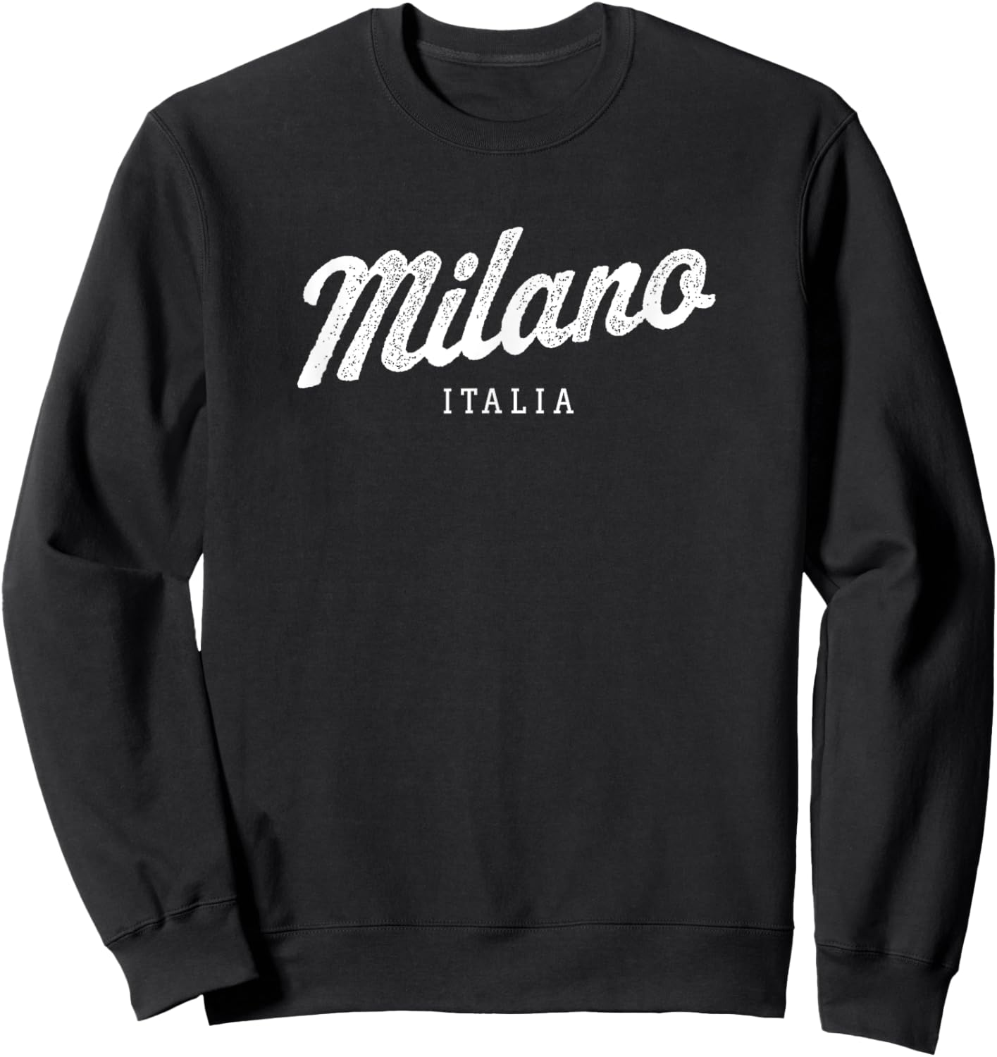 Milano Italia Retro Preppy Italy Girls Milan Souvenir Sweatshirt - Sweatshirt | Black