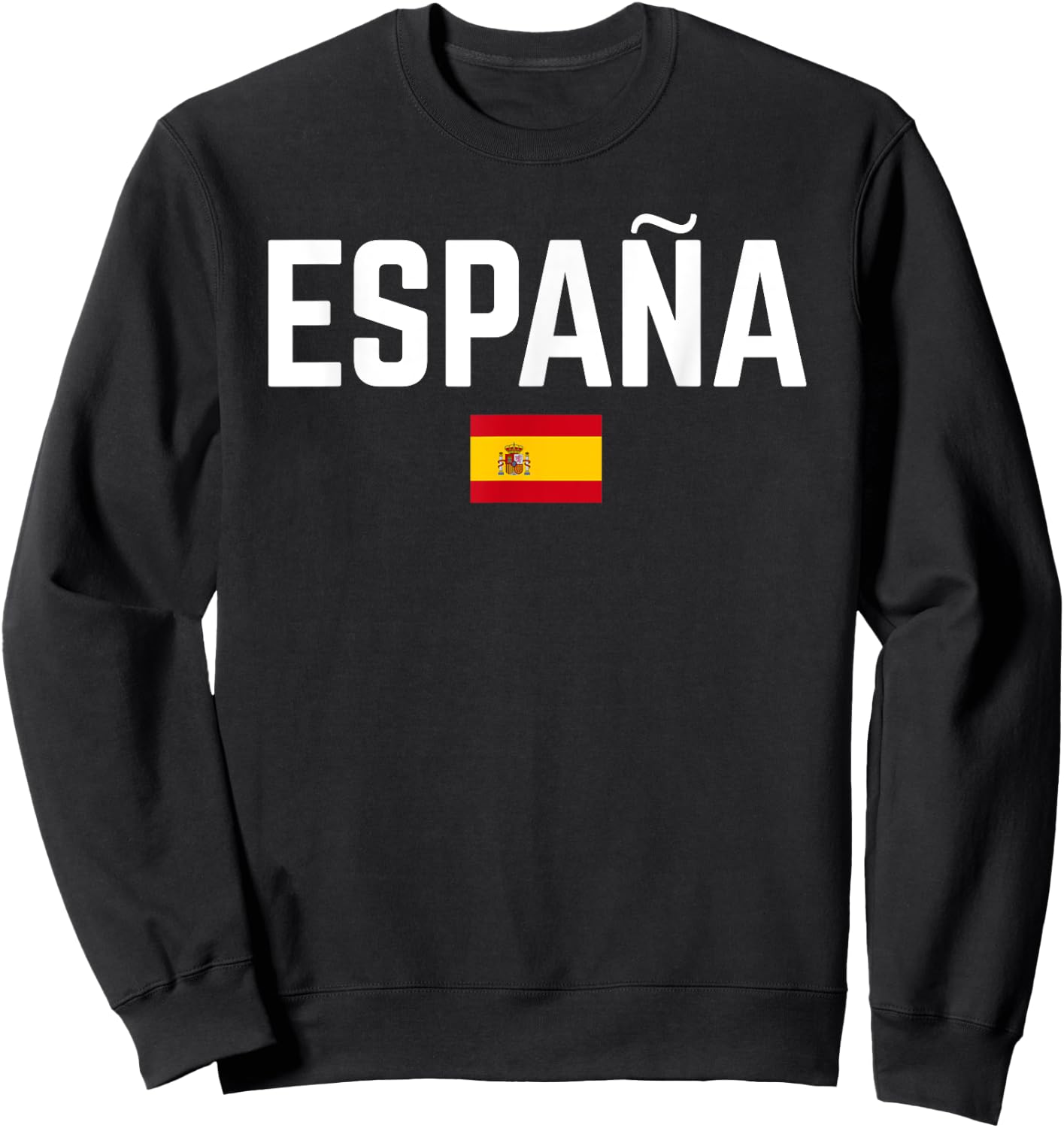ESPAÑA SPAÑA Flag | Men Women Kids SPAIN , Black, S Sweatshirt - Sweatshirt | Black