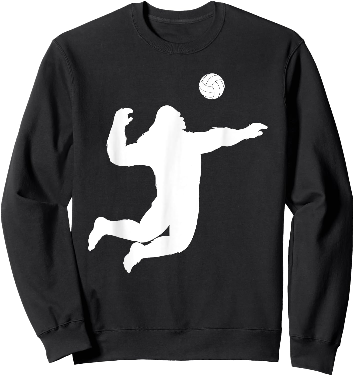 Bigfoot Volleyball Spike Sweatshirt - Sweatshirt | Black