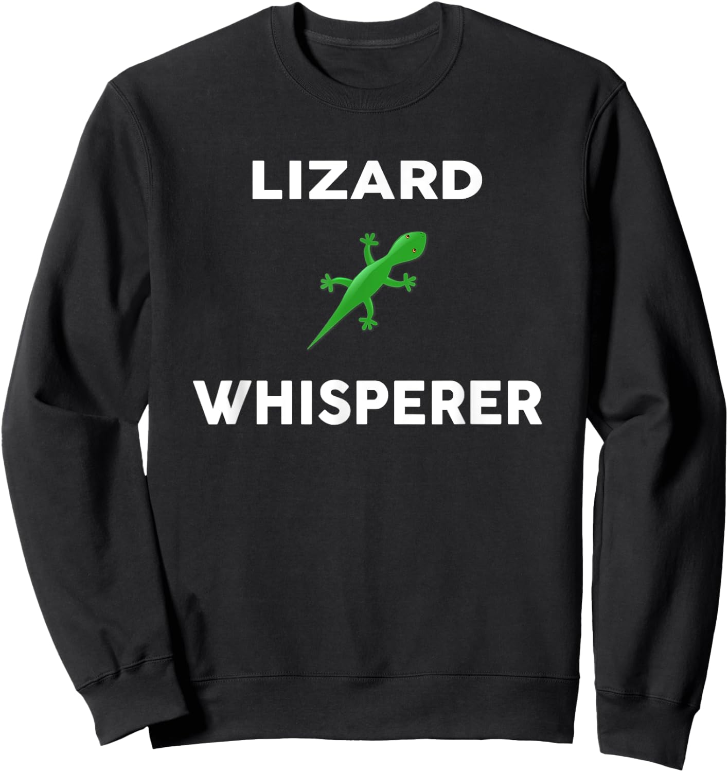LIZARD Whisperer Novelty LIZARDS Sweatshirt - Sweatshirt | Black