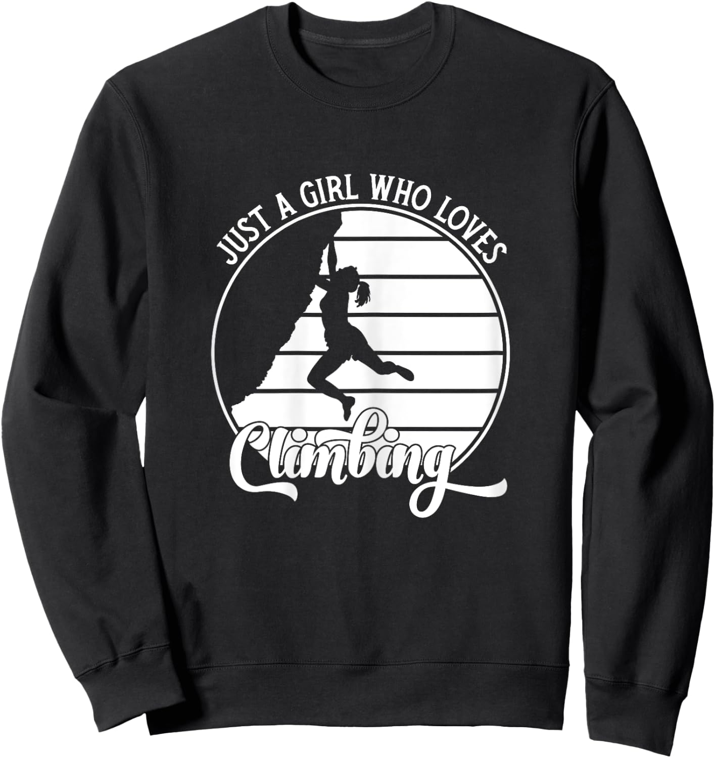 Climbing Bouldering for Climbers and Girls , red Sweatshirt - Sweatshirt | Black