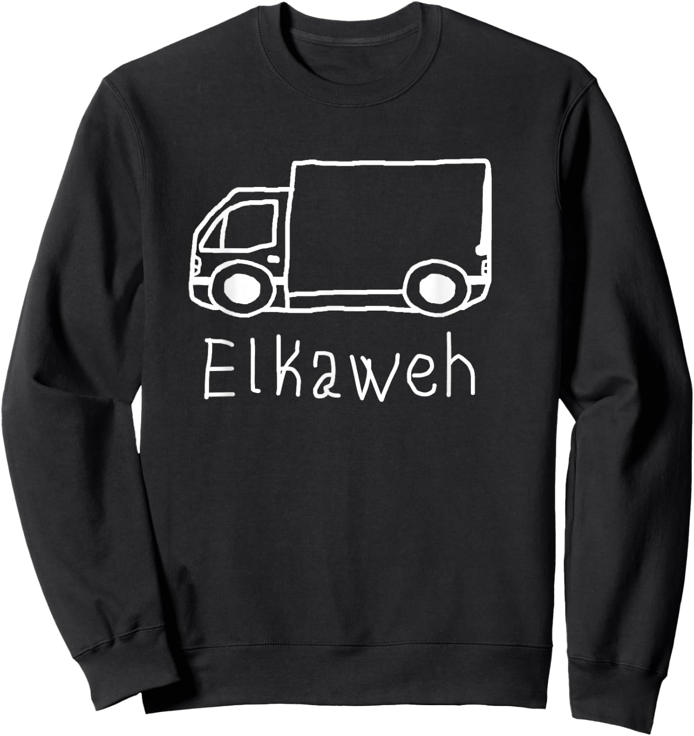 Elkaweh / LKW / Kinder / Schule / Bildwitz Sweatshirt - Sweatshirt | Black