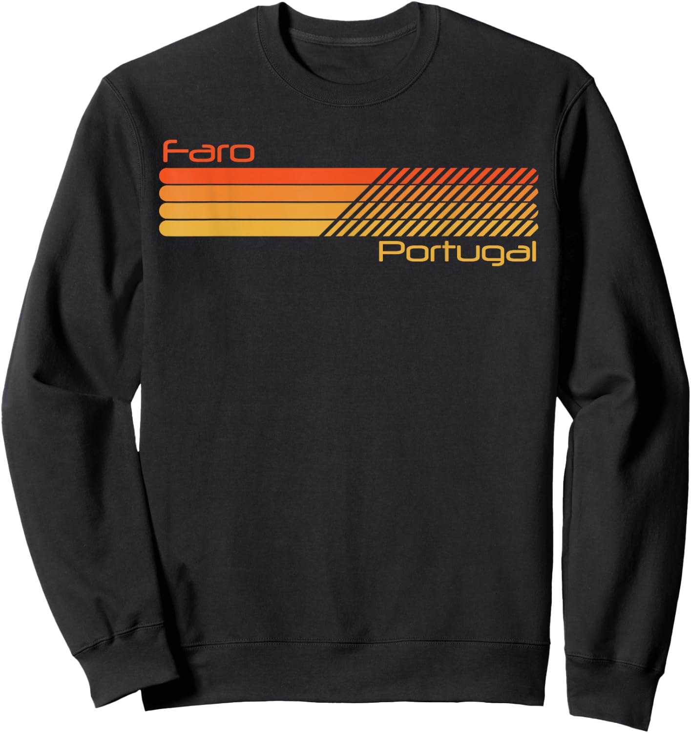 Rétro Faro Portugal Sweatshirt - Sweatshirt | Black