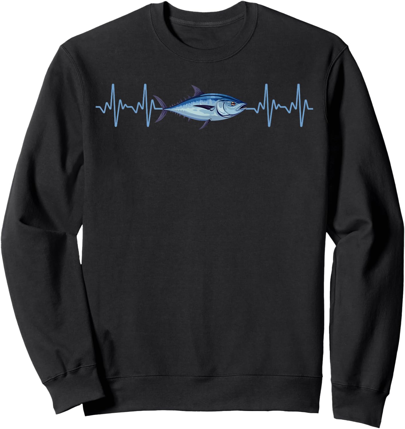 Funny Tuna Fishing Art Grandpa Bluefin Tuna Fishing Sweatshirt - Sweatshirt | Black