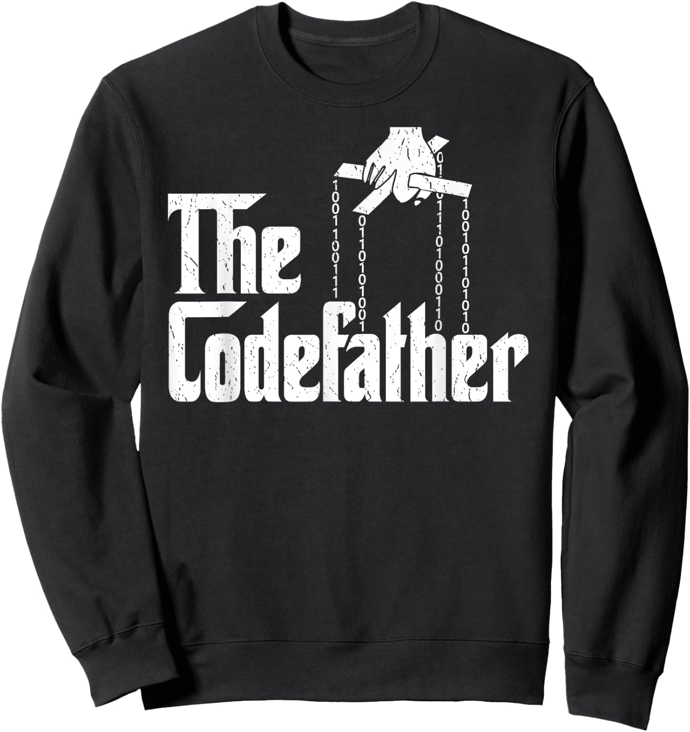 The Codefather Coding Computer Programmer Geek Nerd Sweatshirt - Sweatshirt | Black