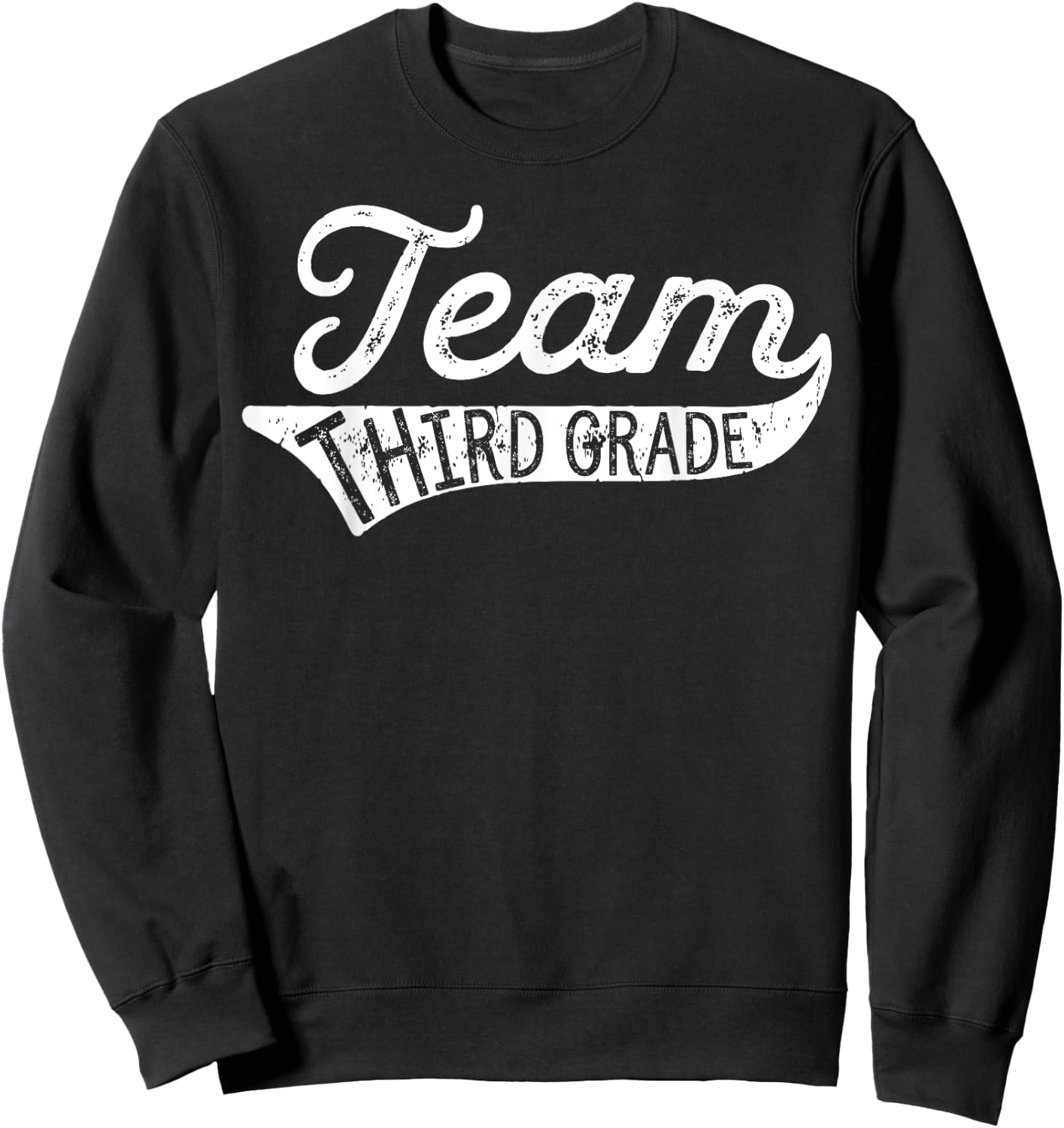 Team Third Grade - Student Teacher Back to School Sweatshirt - Sweatshirt | Black