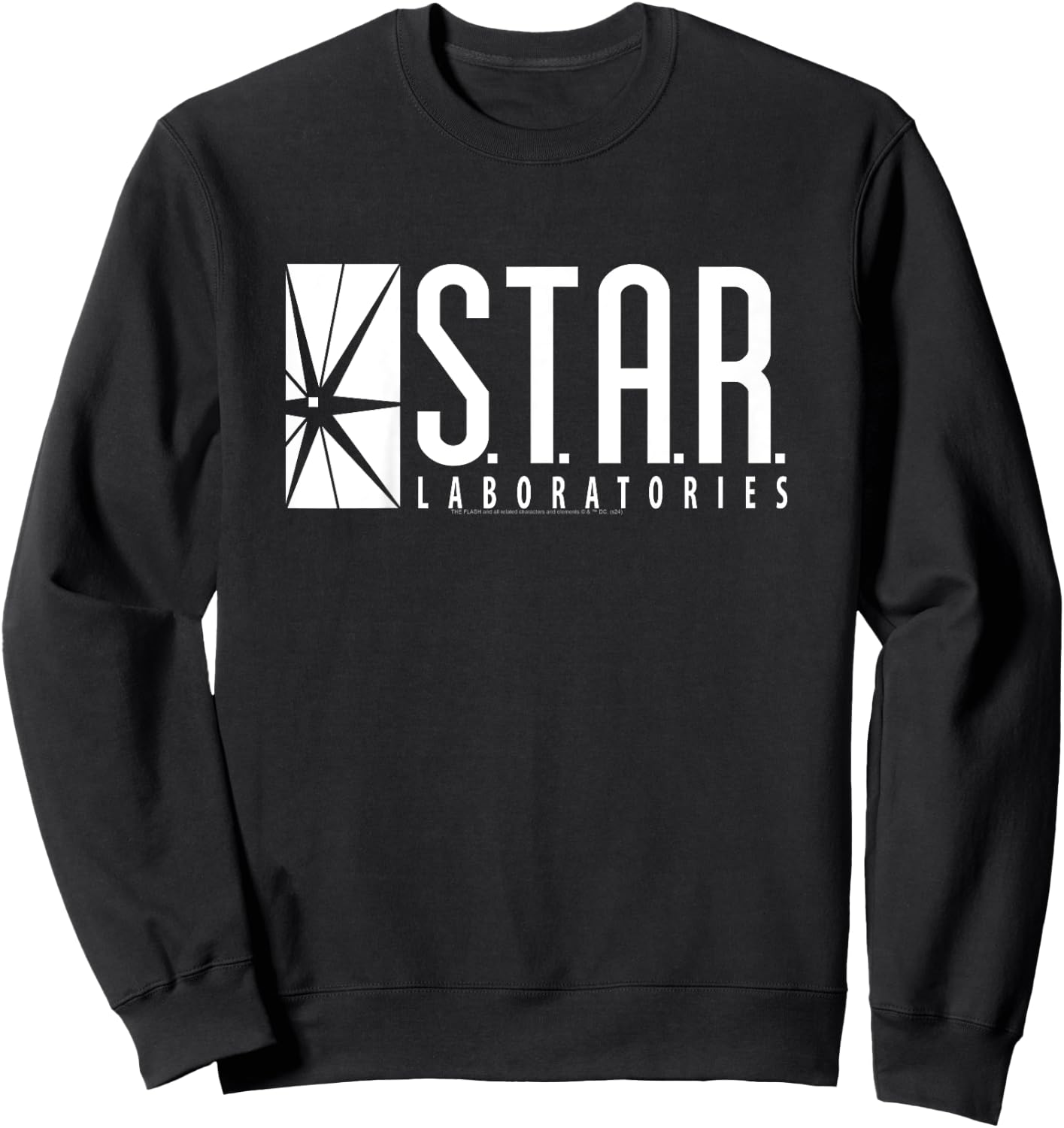 Kids DC Comics Flash Star Labs Logo White Camiseta , Black, 2 Sweatshirt - Sweatshirt | Black