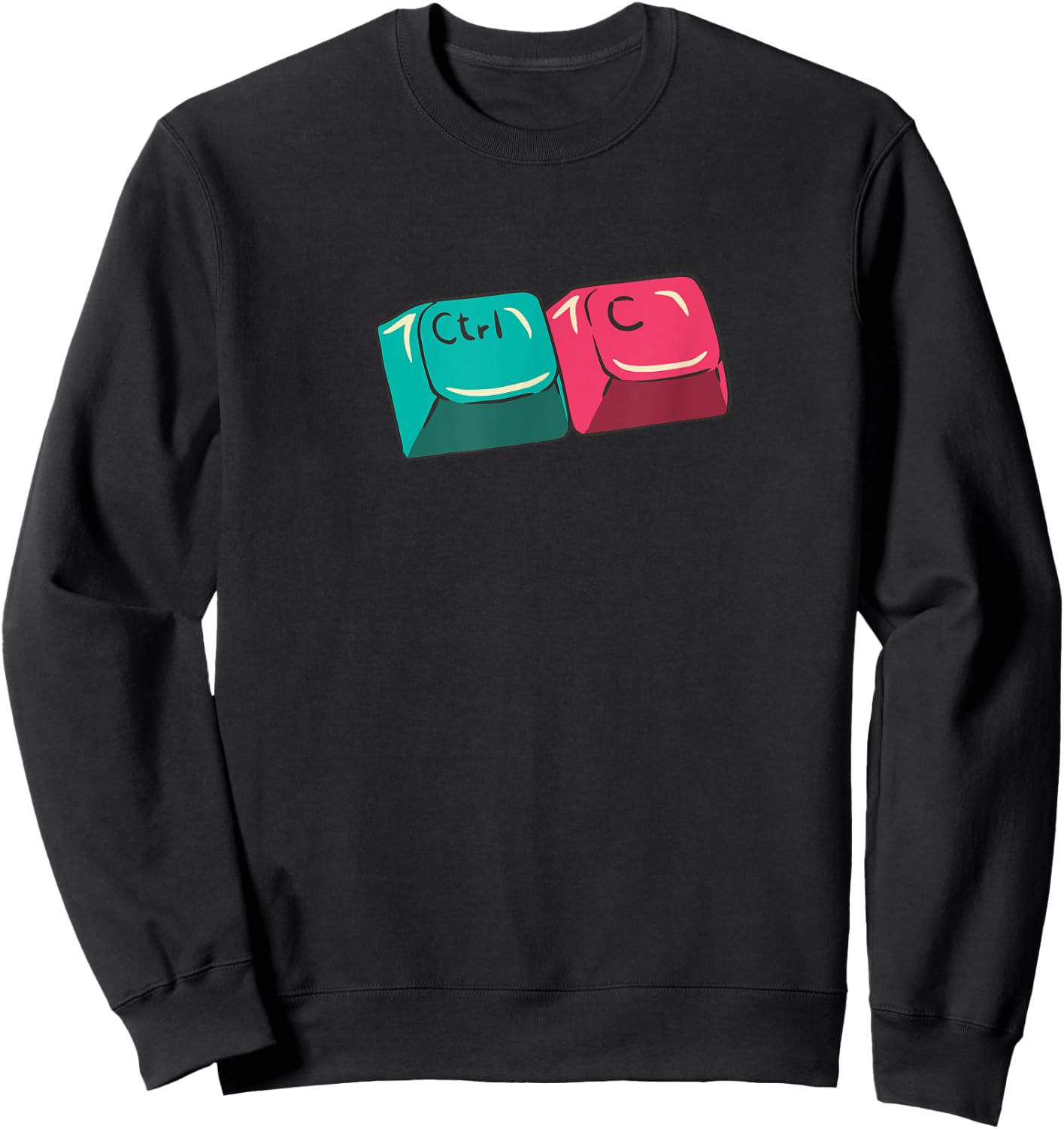 CTRL C Copy Paste Control V Funny Matching Parent Child Meme Sweatshirt - Sweatshirt | Black