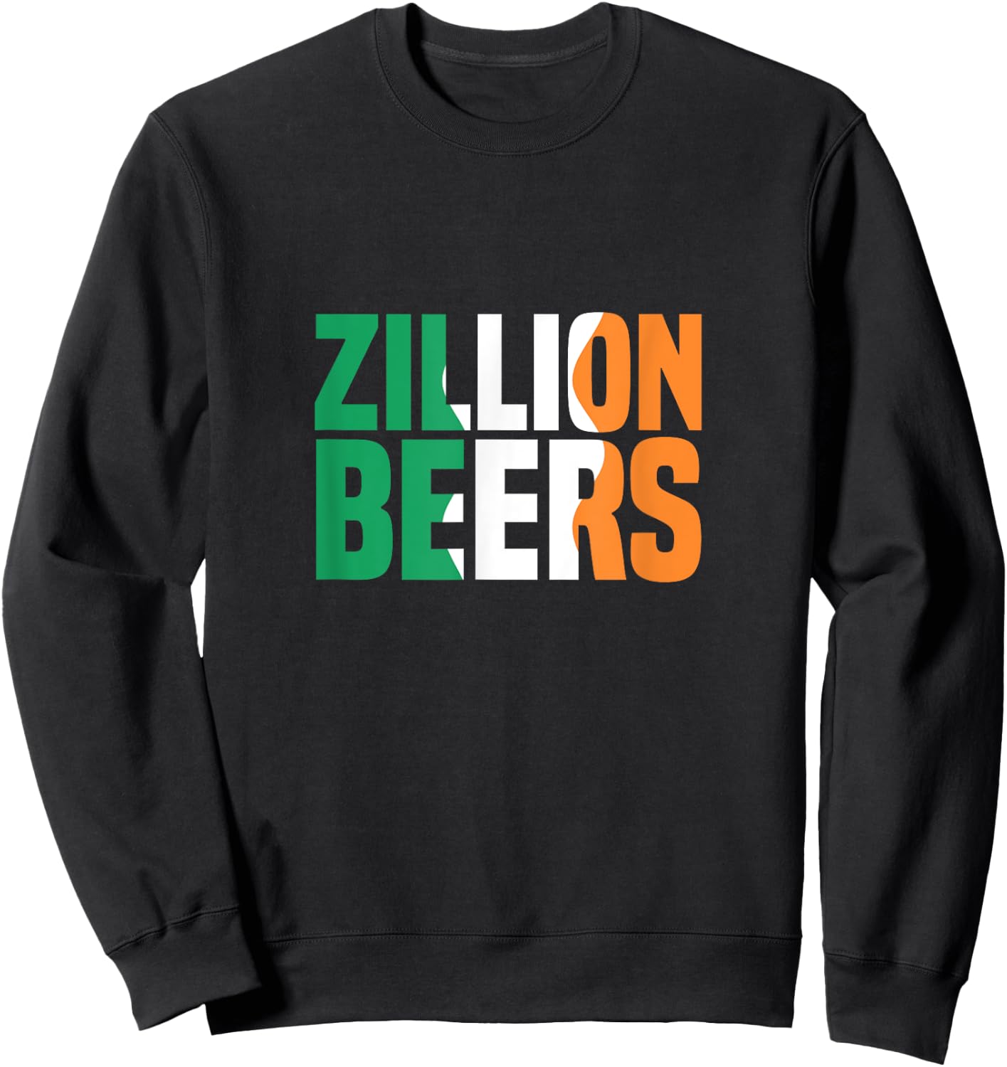Barstool Sports Zillion Beers Saint Patrick's Day Sweatshirt - Sweatshirt | Black