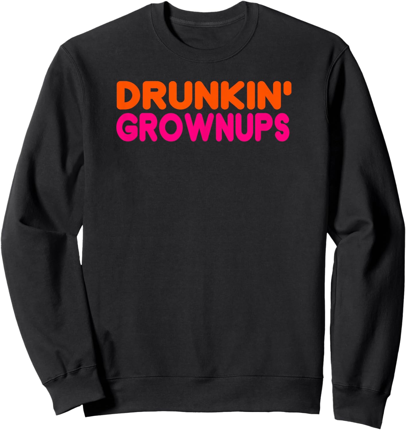 Drunken Grownups American Run On Beer Sweatshirt - Sweatshirt | Black