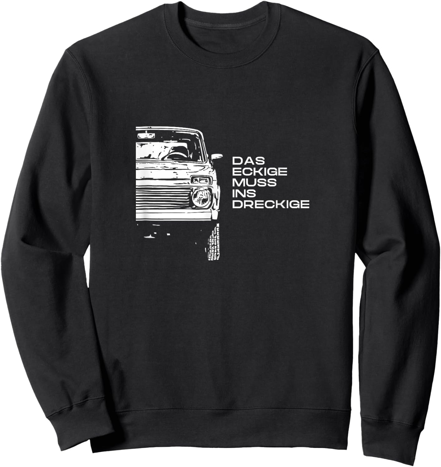 Lada Niva 4x4 Offroad Off-Road Russia East USSR , black Sweatshirt - Sweatshirt | Black