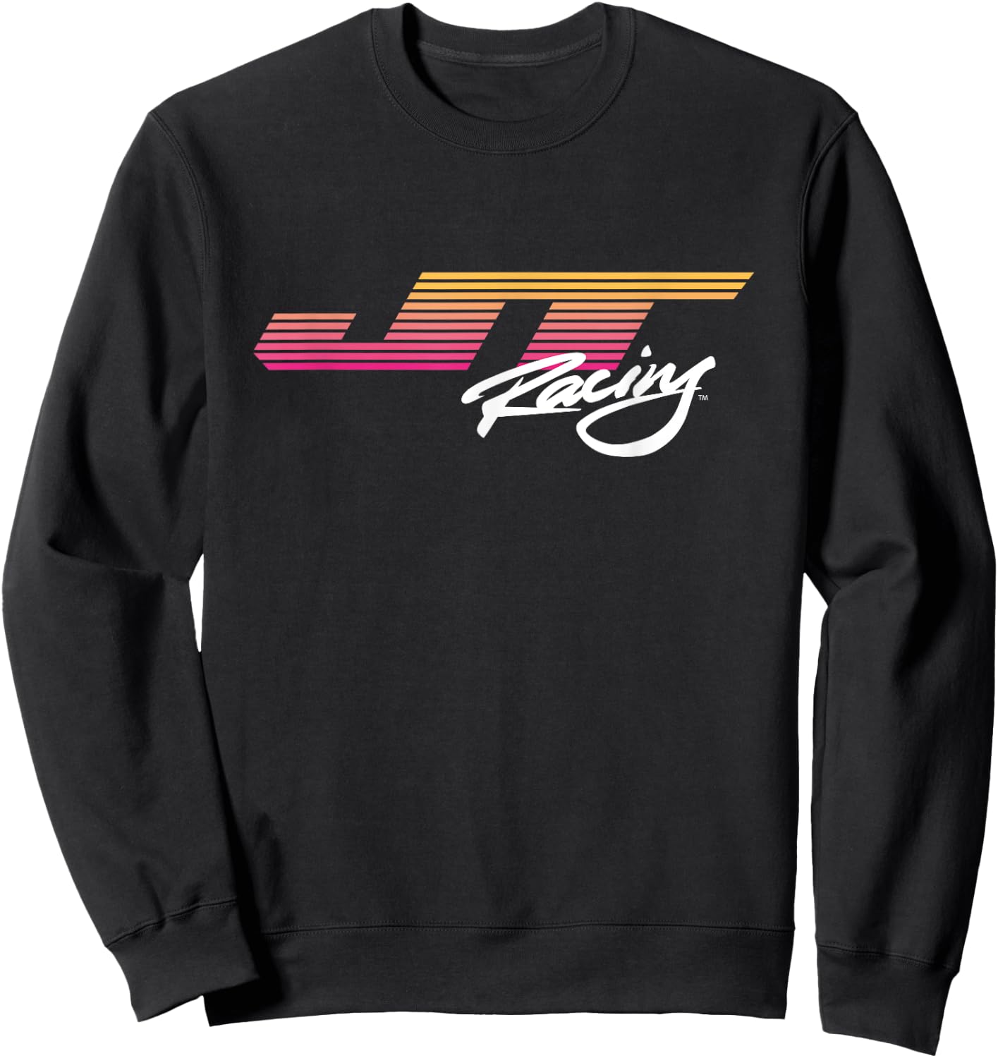 JT Racing Sunset Stripes Logo , Black, S Sweatshirt - Sweatshirt | Black