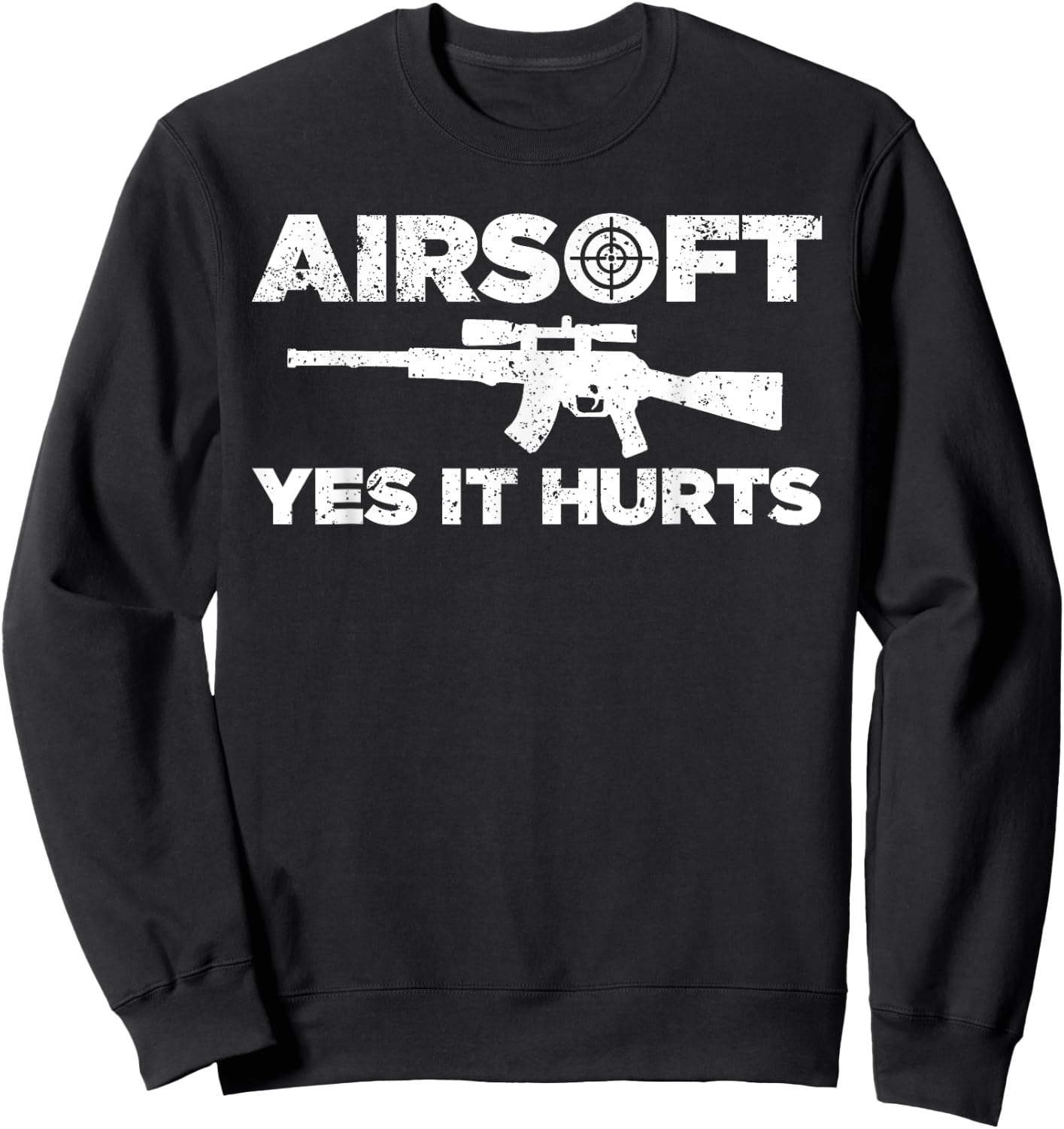 Funny Airsoft Art Women Paintball Combat Sport Sweatshirt - Sweatshirt | Black