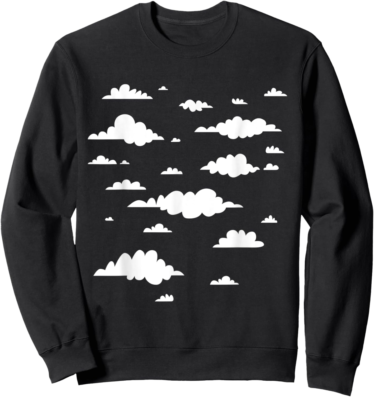 Clouds Pastel core Clothing Kawaii Japanese Style Pastelcore Sweatshirt - Sweatshirt | Black