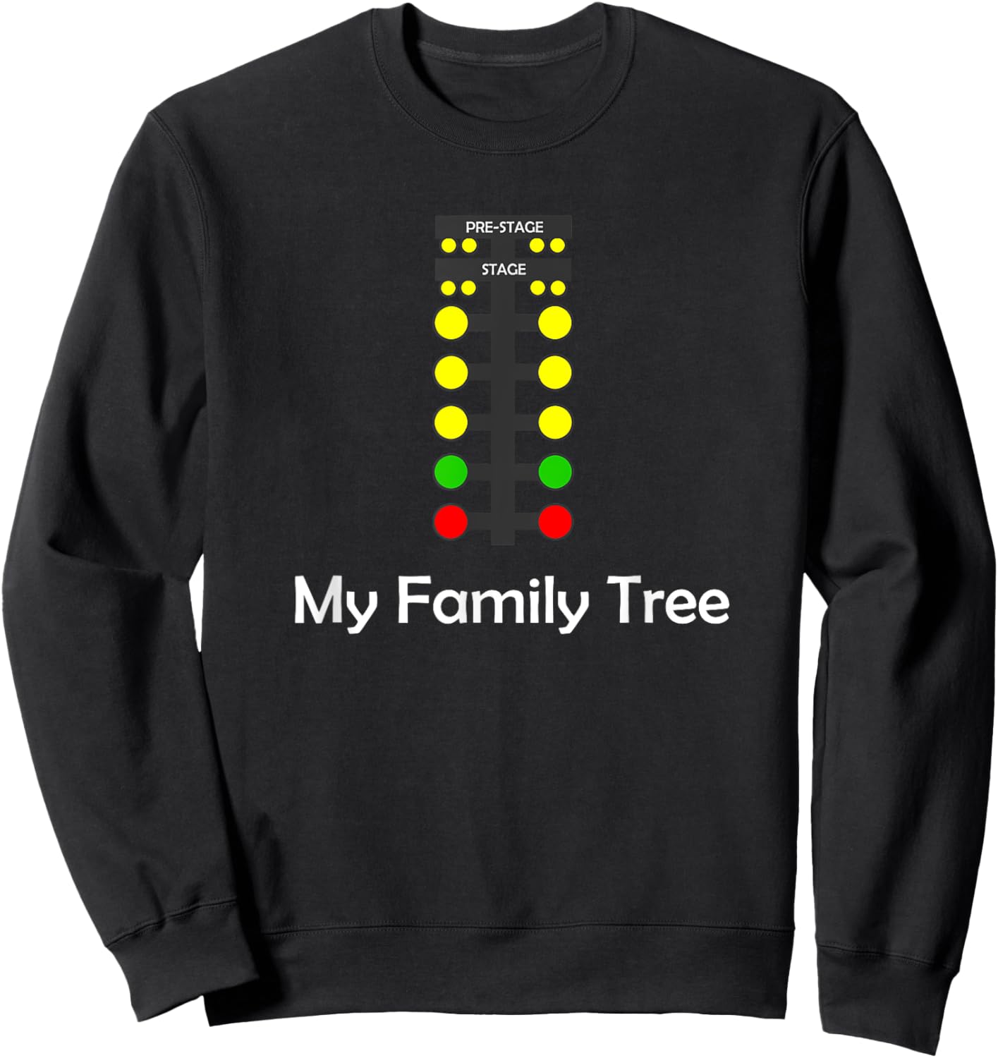 Drag Racing Family Tree Sweatshirt - Sweatshirt | Black