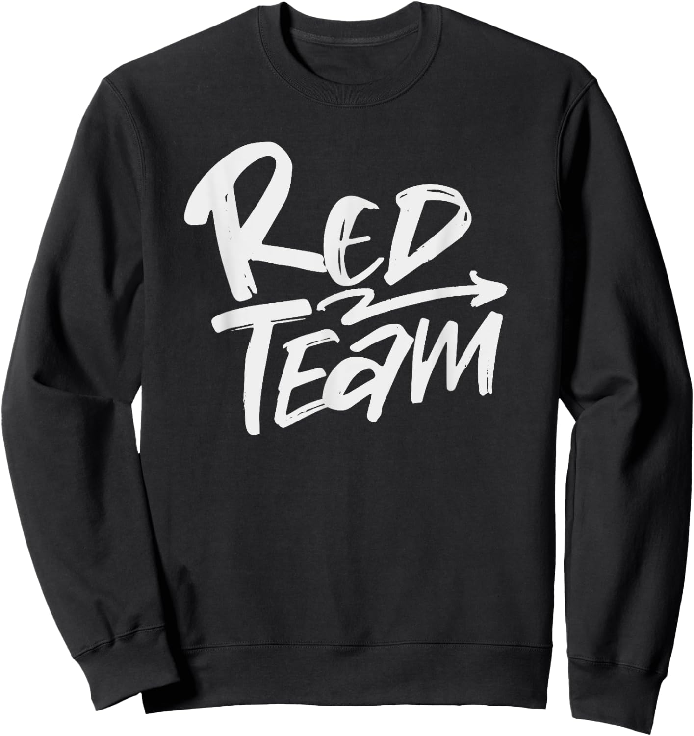 Red Team Matching Team Spirit & Unity Red Color Design Sweatshirt - Sweatshirt | Black